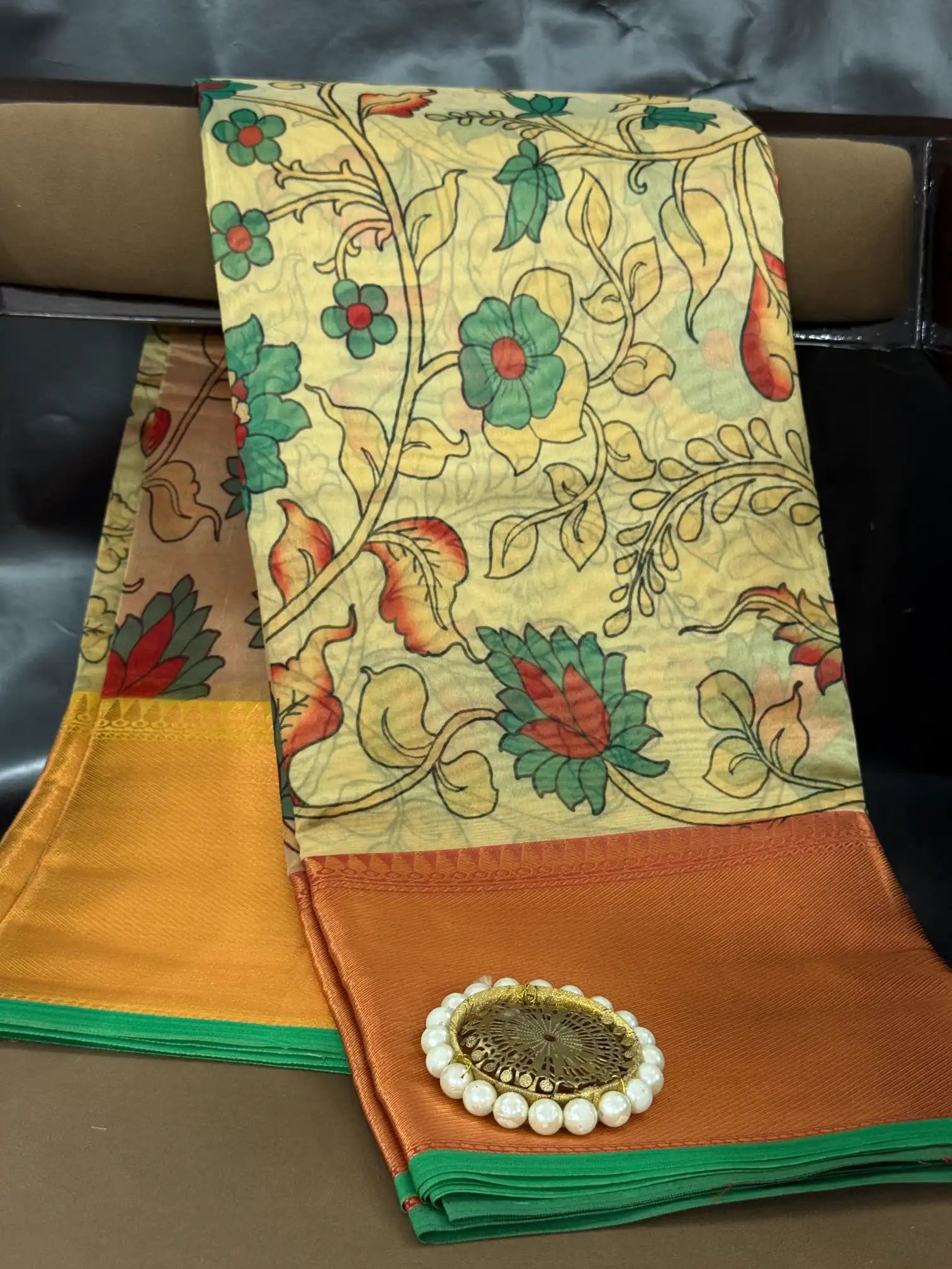 Contemporary weave Softsilk heritage weave saree