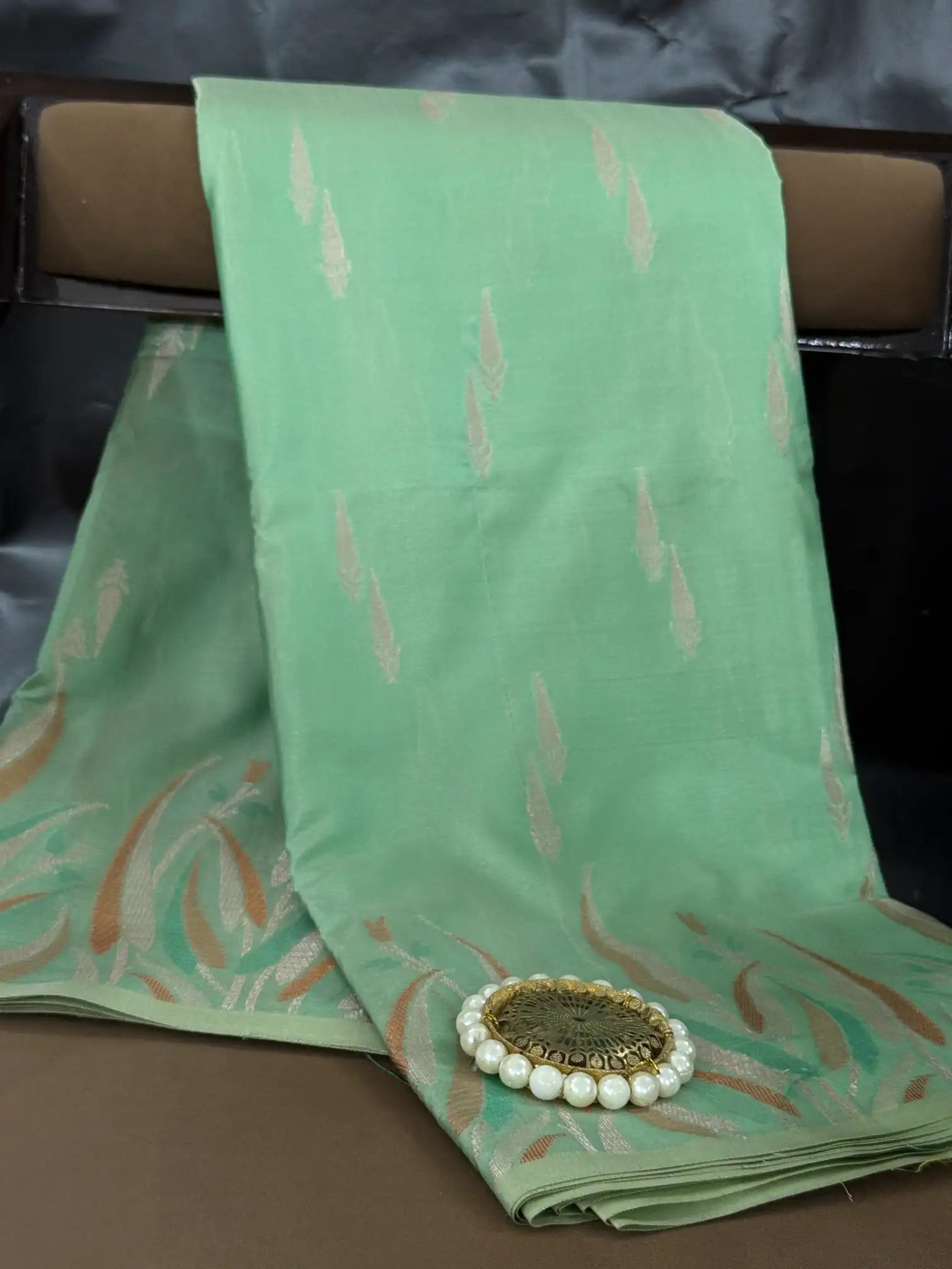 Contemporary weave Softsilk heritage weave saree