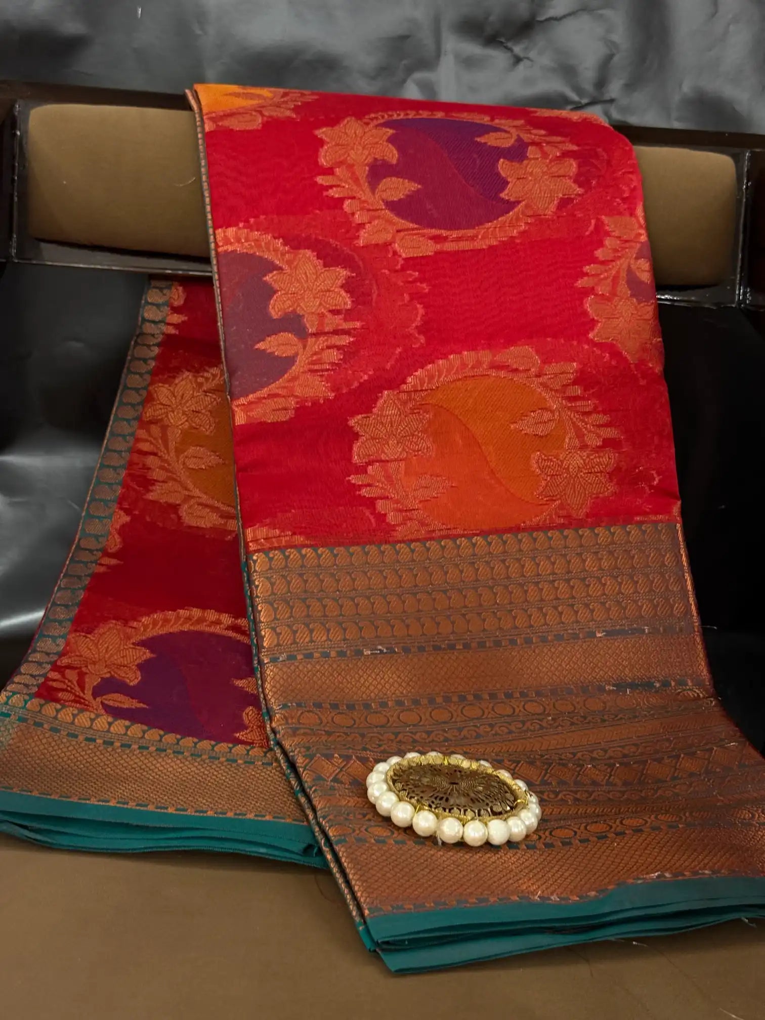 Contemporary weave Softsilk heritage weave saree