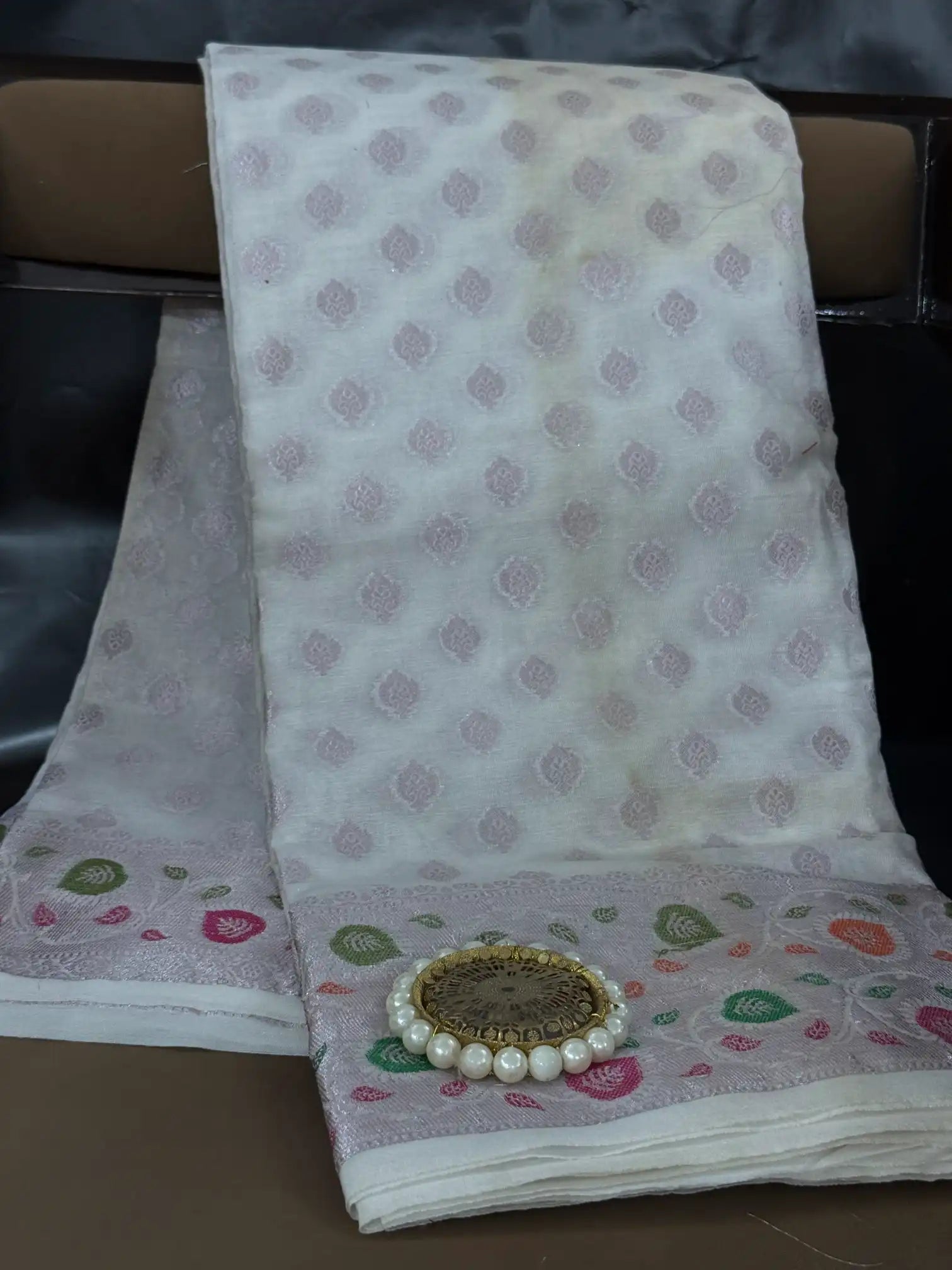 Contemporary weave Softsilk heritage weave saree