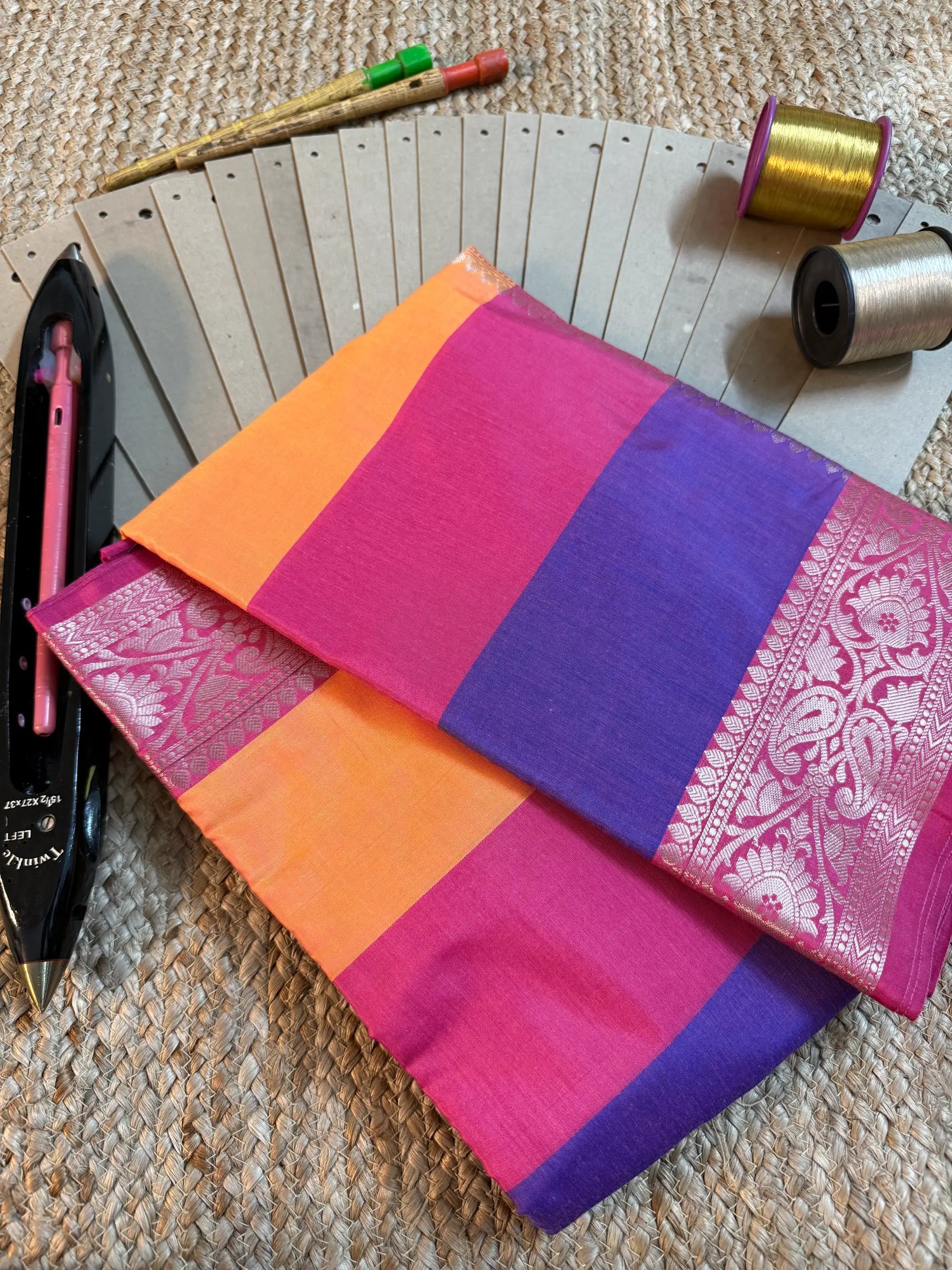 Eccentric zari weave Softsilk Banarasi saree