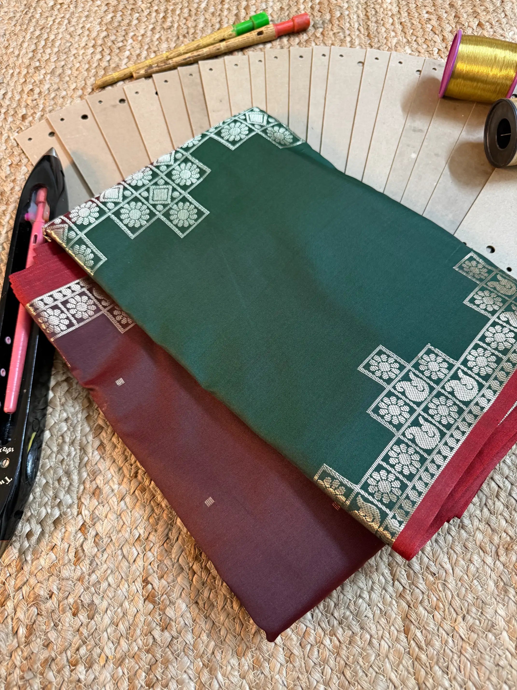 Eccentric zari weave Softsilk Banarasi saree