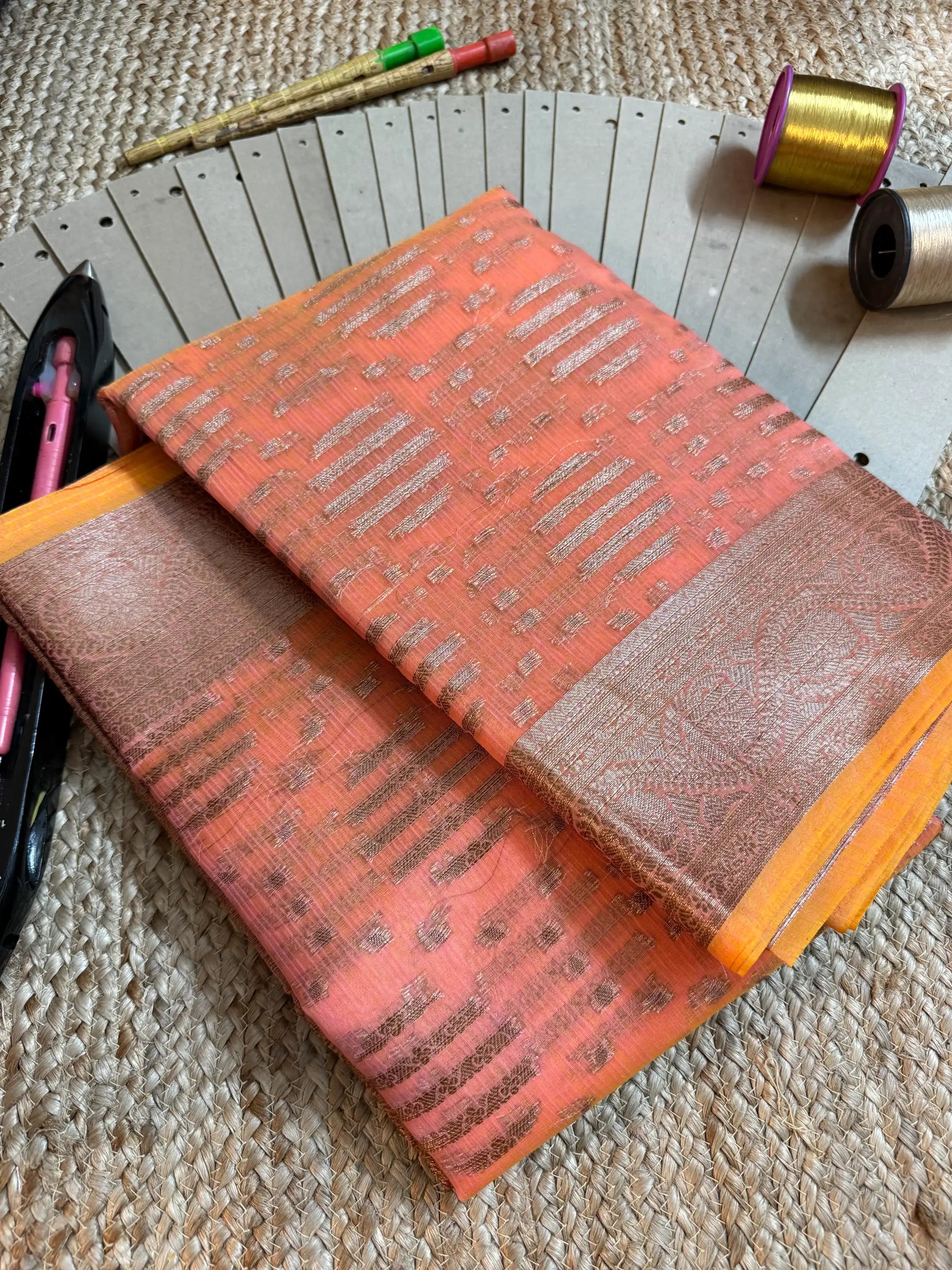 Eccentric zari weave Softsilk Banarasi saree
