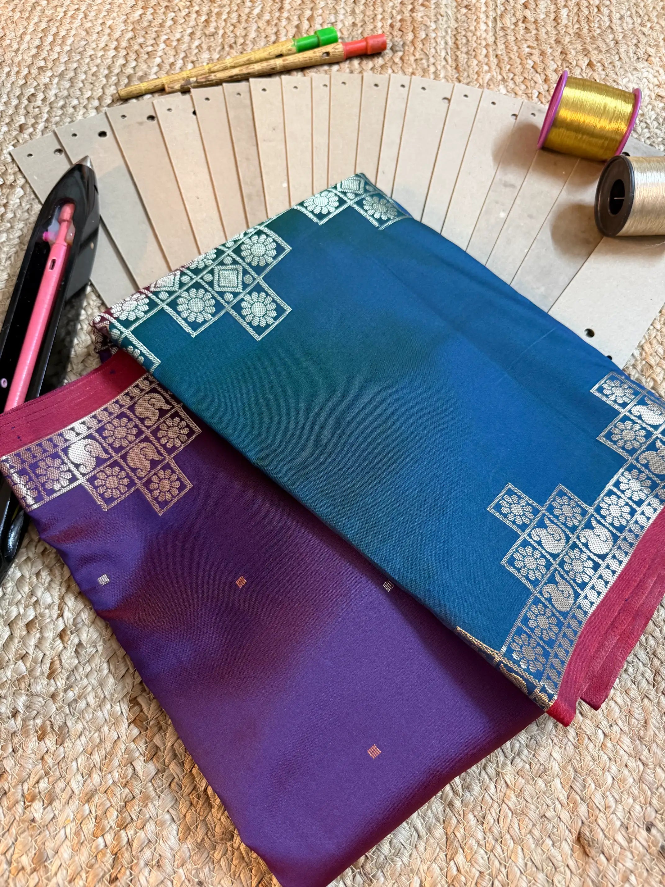 Eccentric zari weave Softsilk Banarasi saree