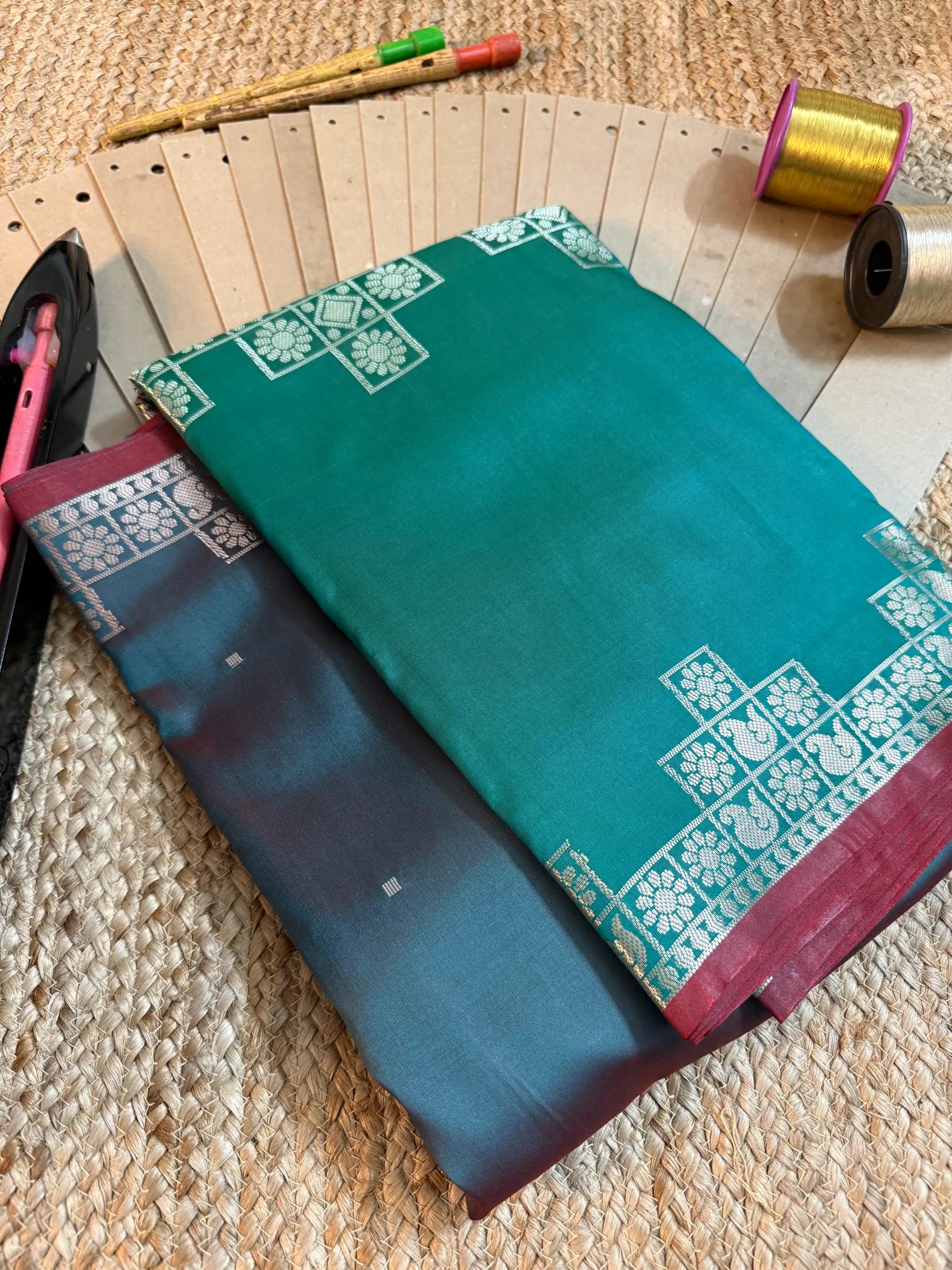 Eccentric zari weave Softsilk Banarasi saree
