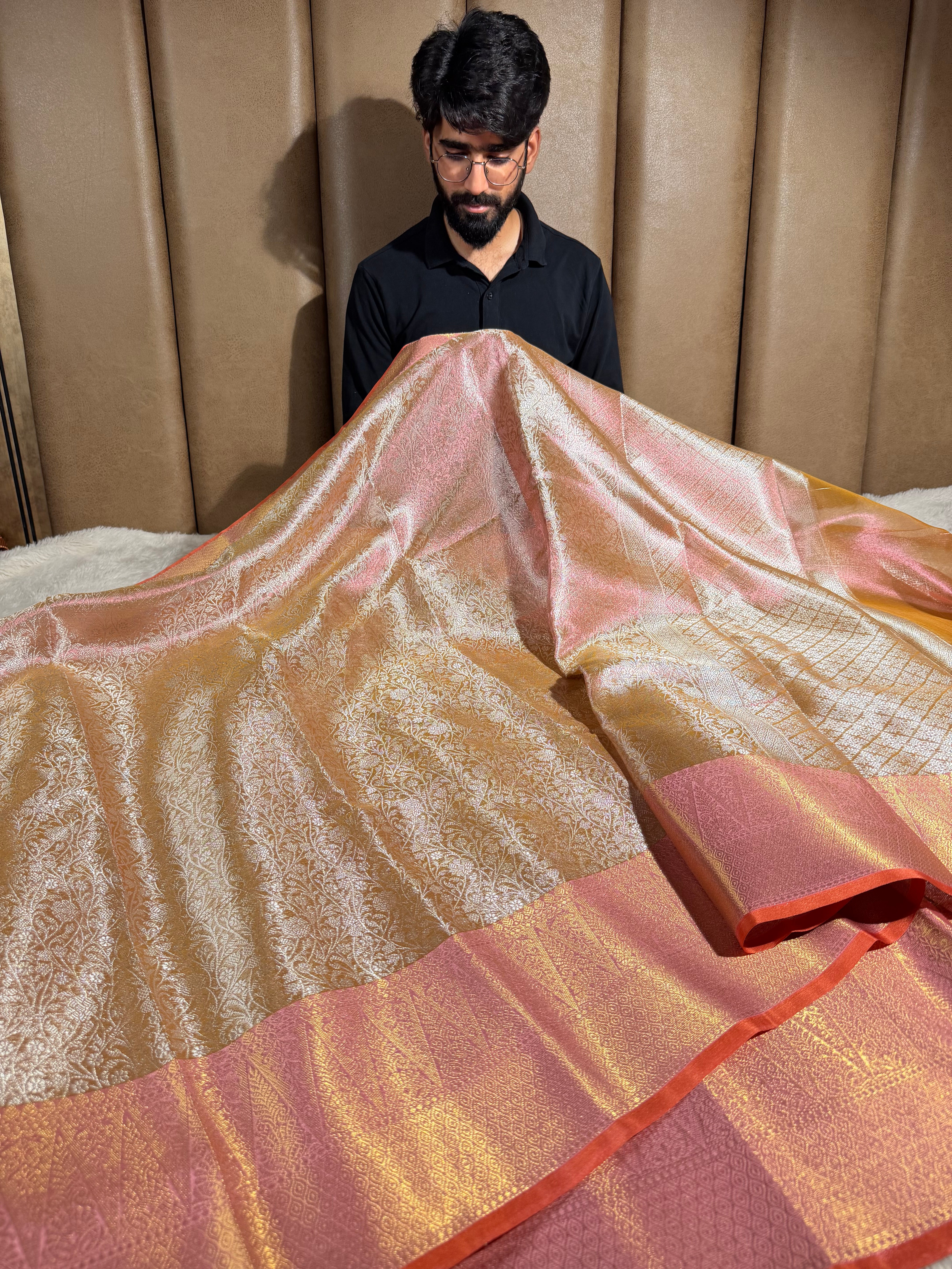 Sai Pallavi Ma’am Inspired Kanjivaram Tissue Saree