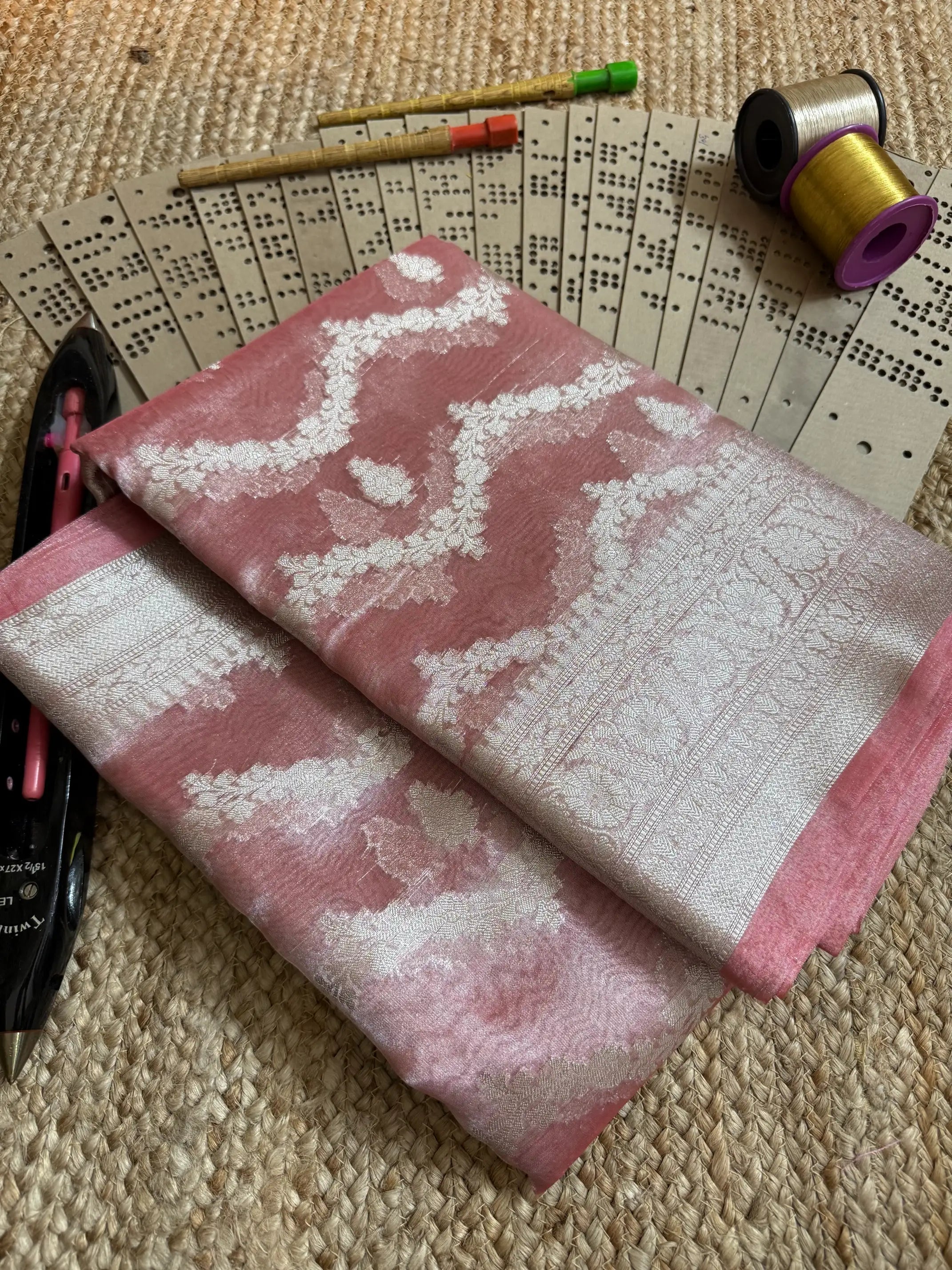Eccentric zari weave Softsilk Banarasi saree