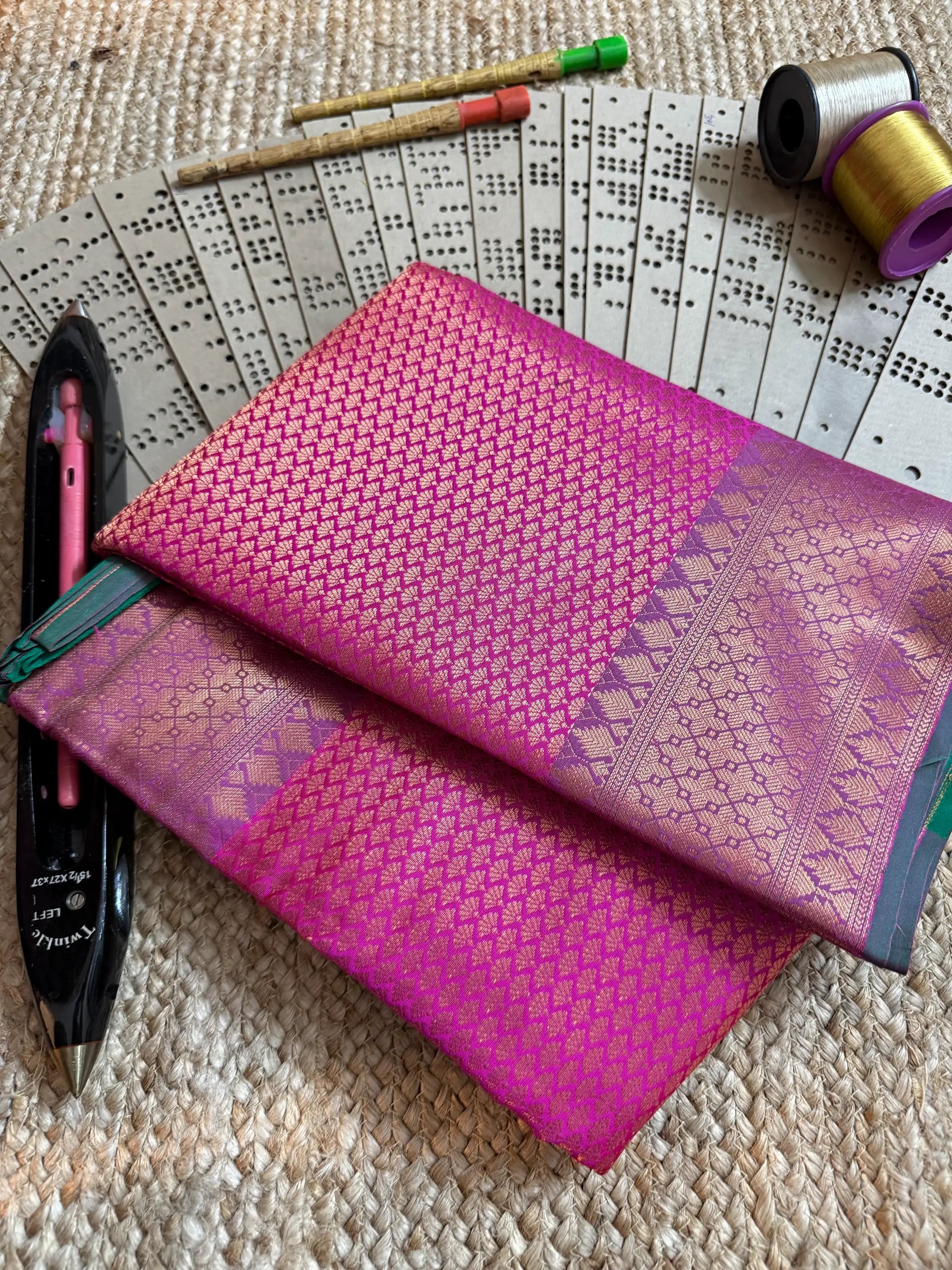 Eccentric zari weave Softsilk Banarasi saree