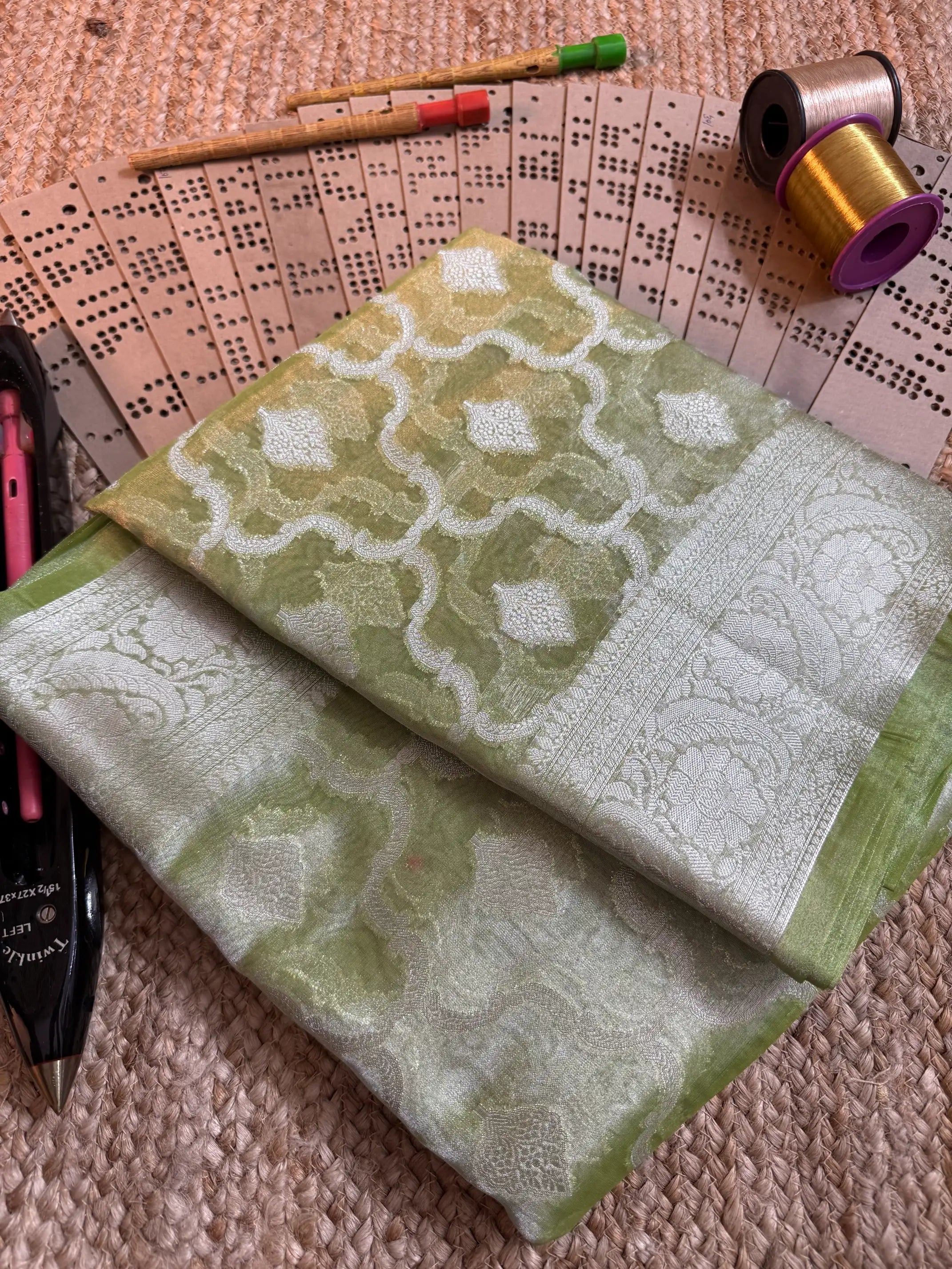 Eccentric zari weave Softsilk Banarasi saree