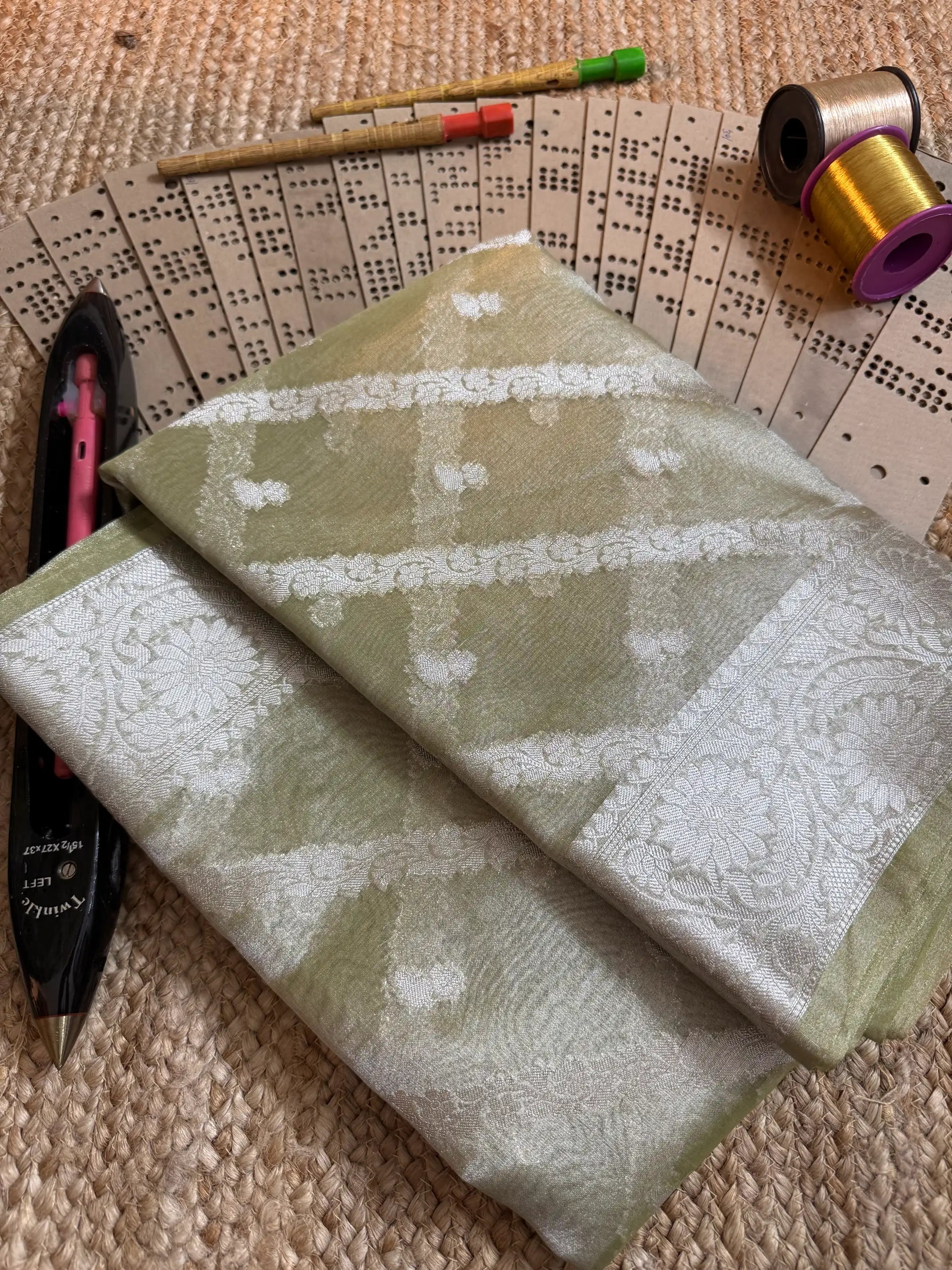 Eccentric zari weave Softsilk Banarasi saree