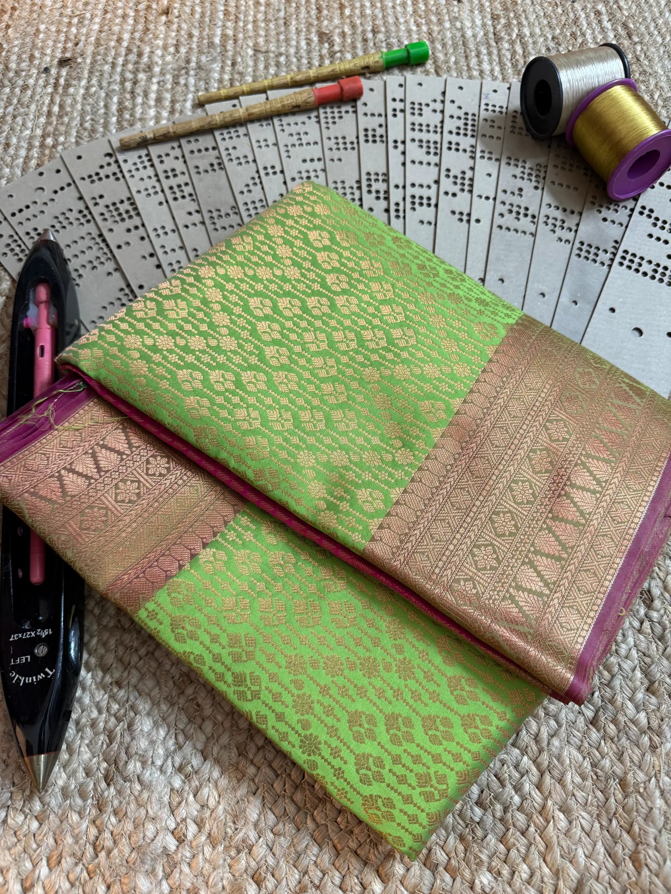 Eccentric zari weave Softsilk Banarasi saree