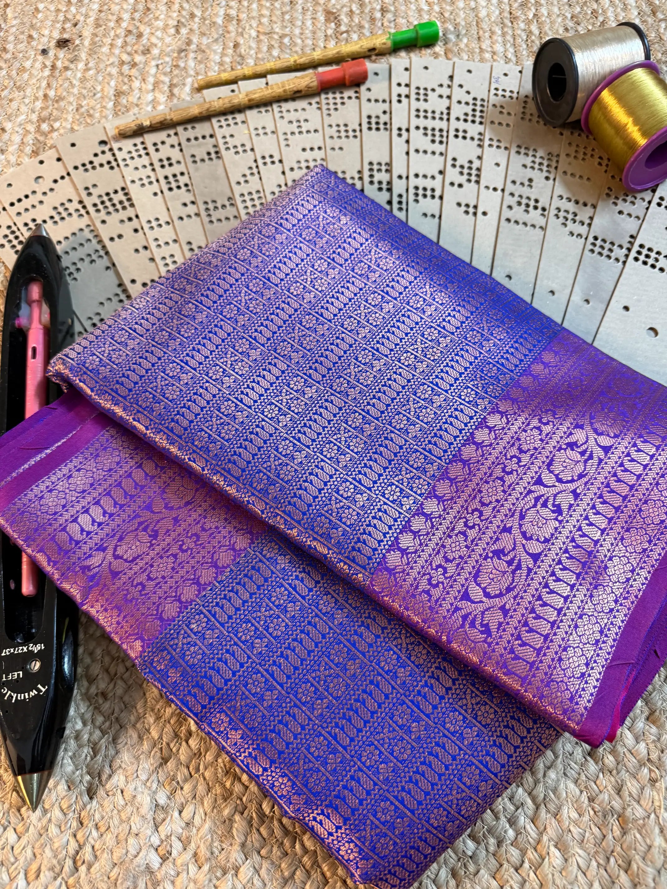 Eccentric zari weave Softsilk Banarasi saree
