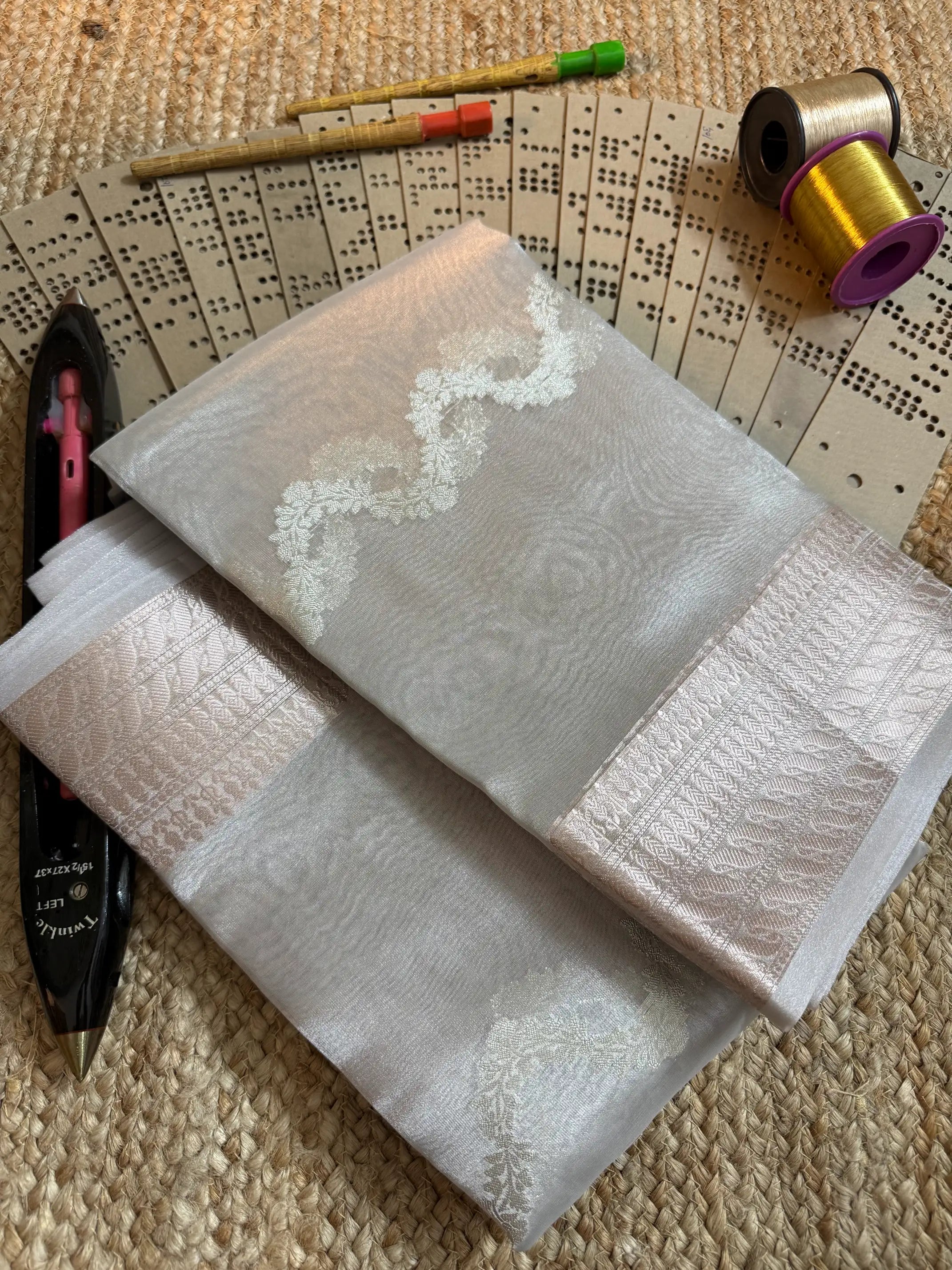 Eccentric zari weave Softsilk Banarasi saree