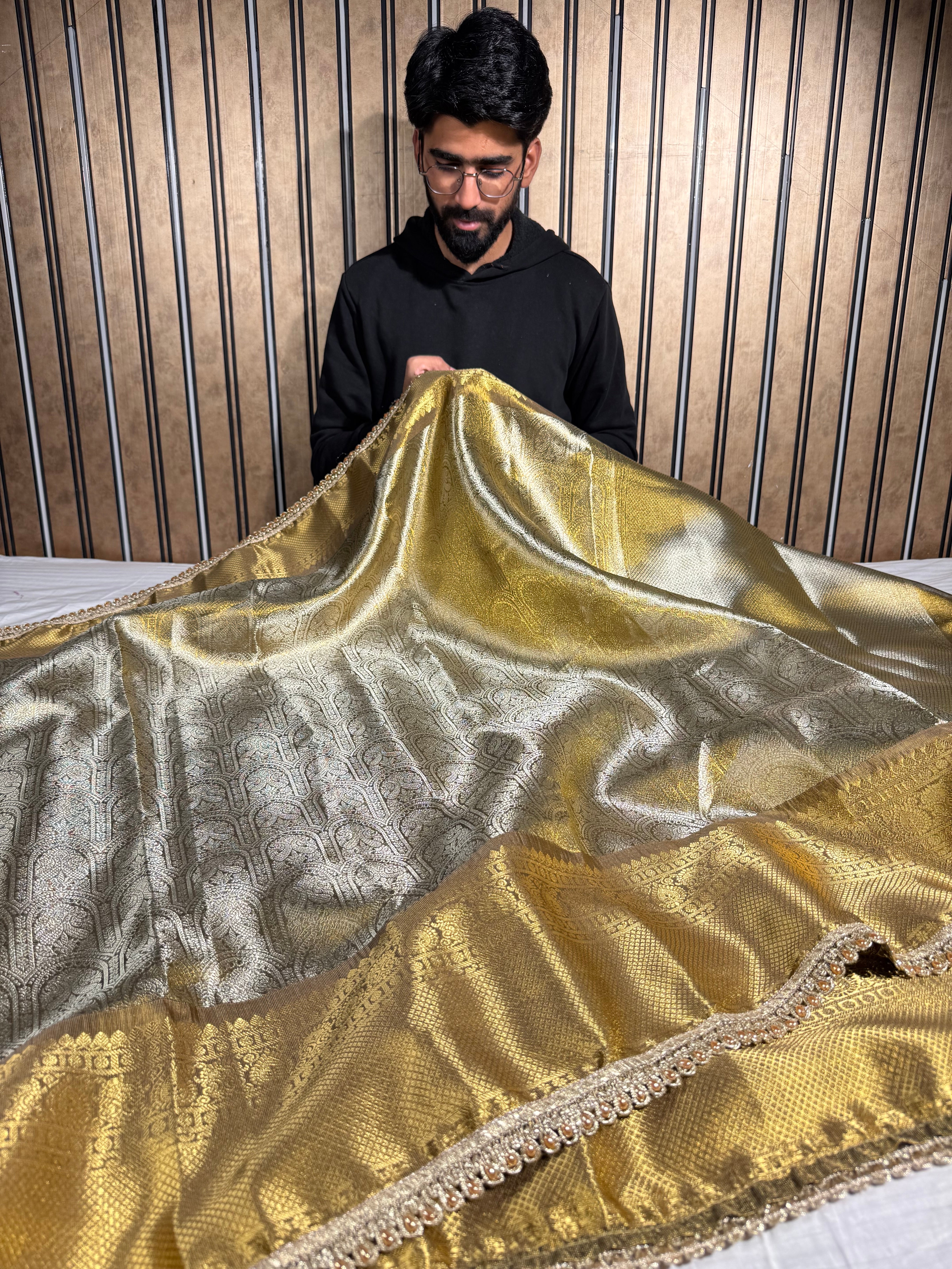 Shobhita Ma’am Kanjivaram Tissue Designer Saree