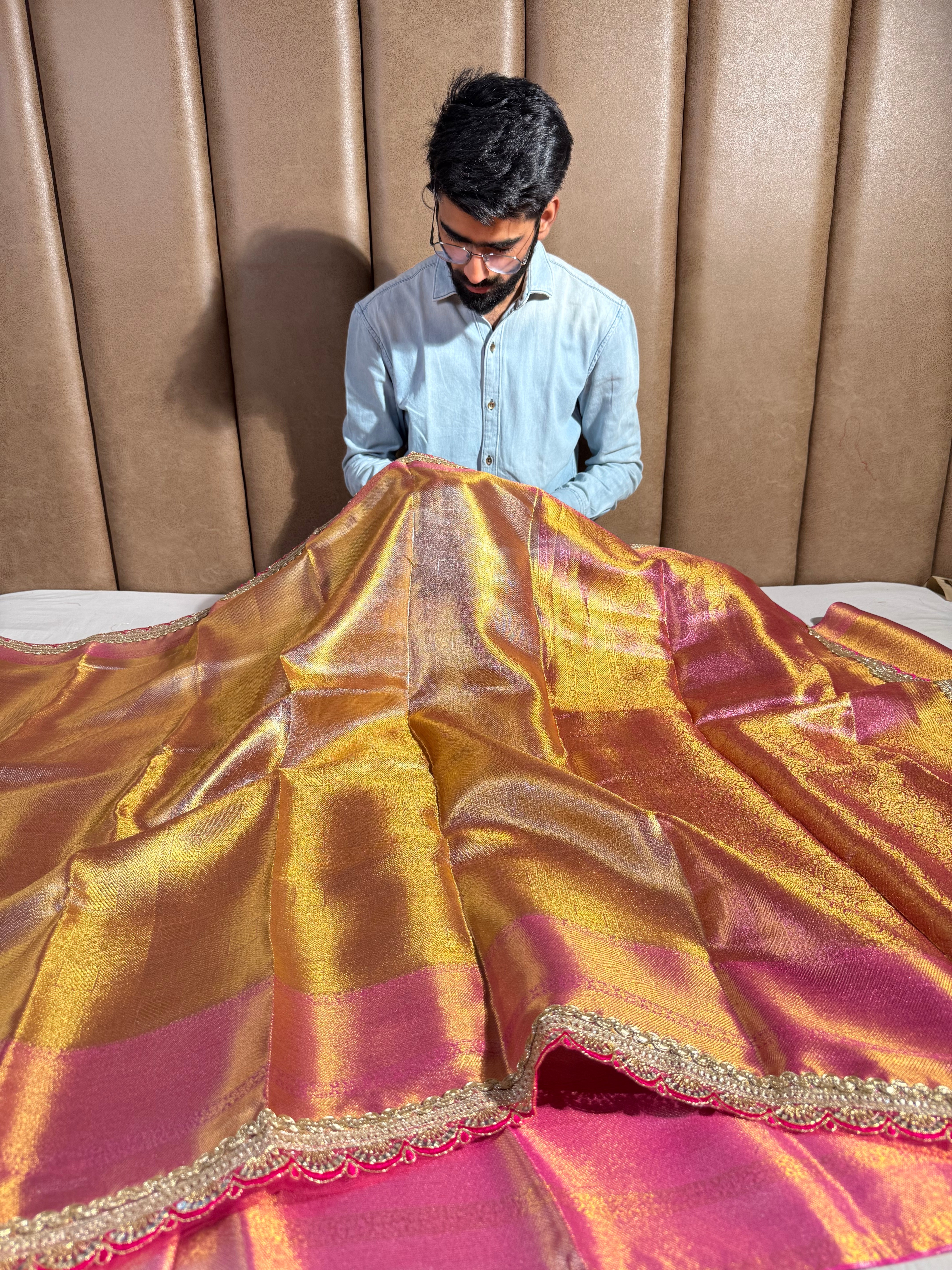 Jyothika Ma’am Inspired Kanjivaram Tissue Saree