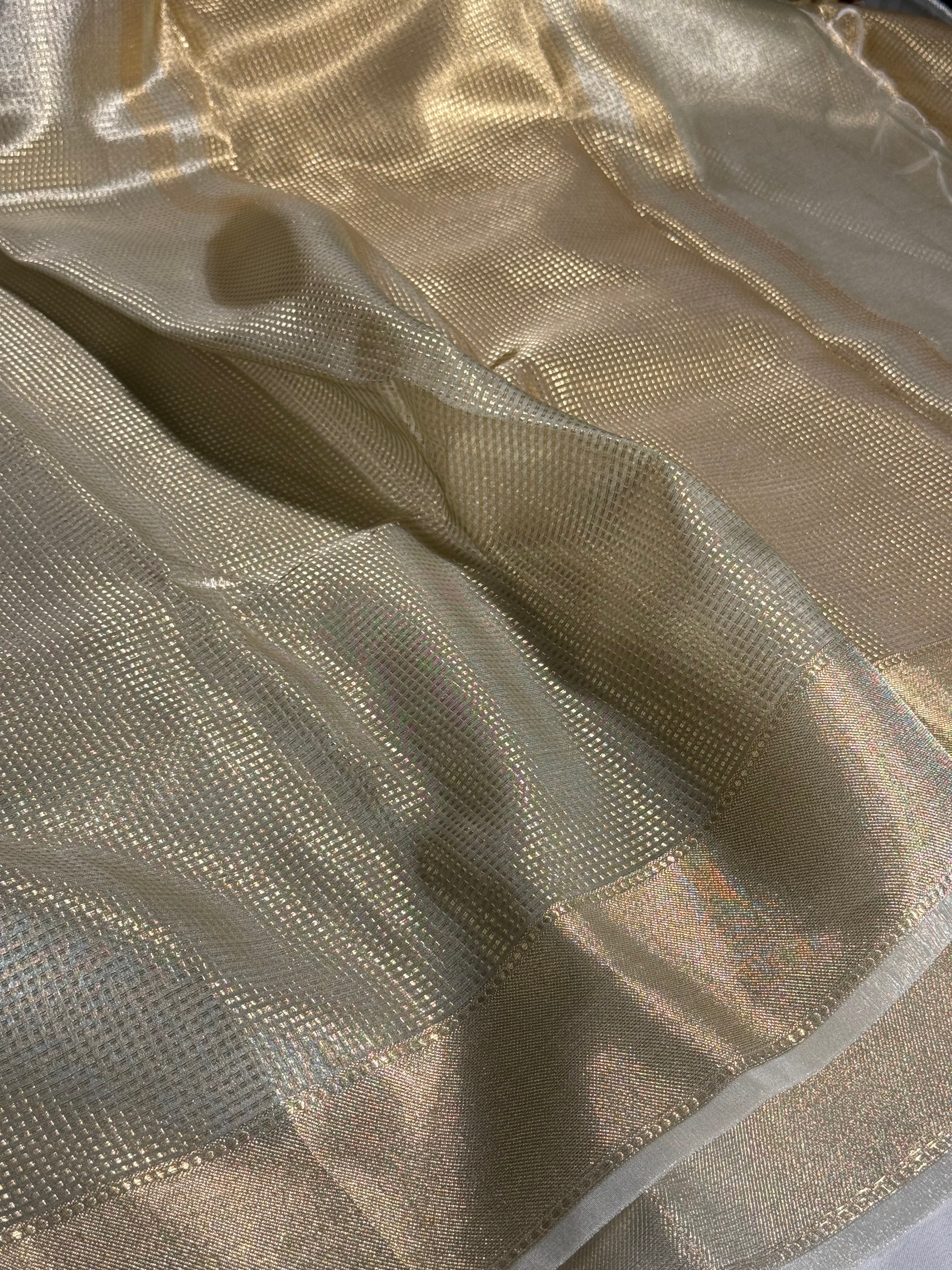 Nayanthara Ma’am Inspired Kanjivaram Brocade Tissue Saree