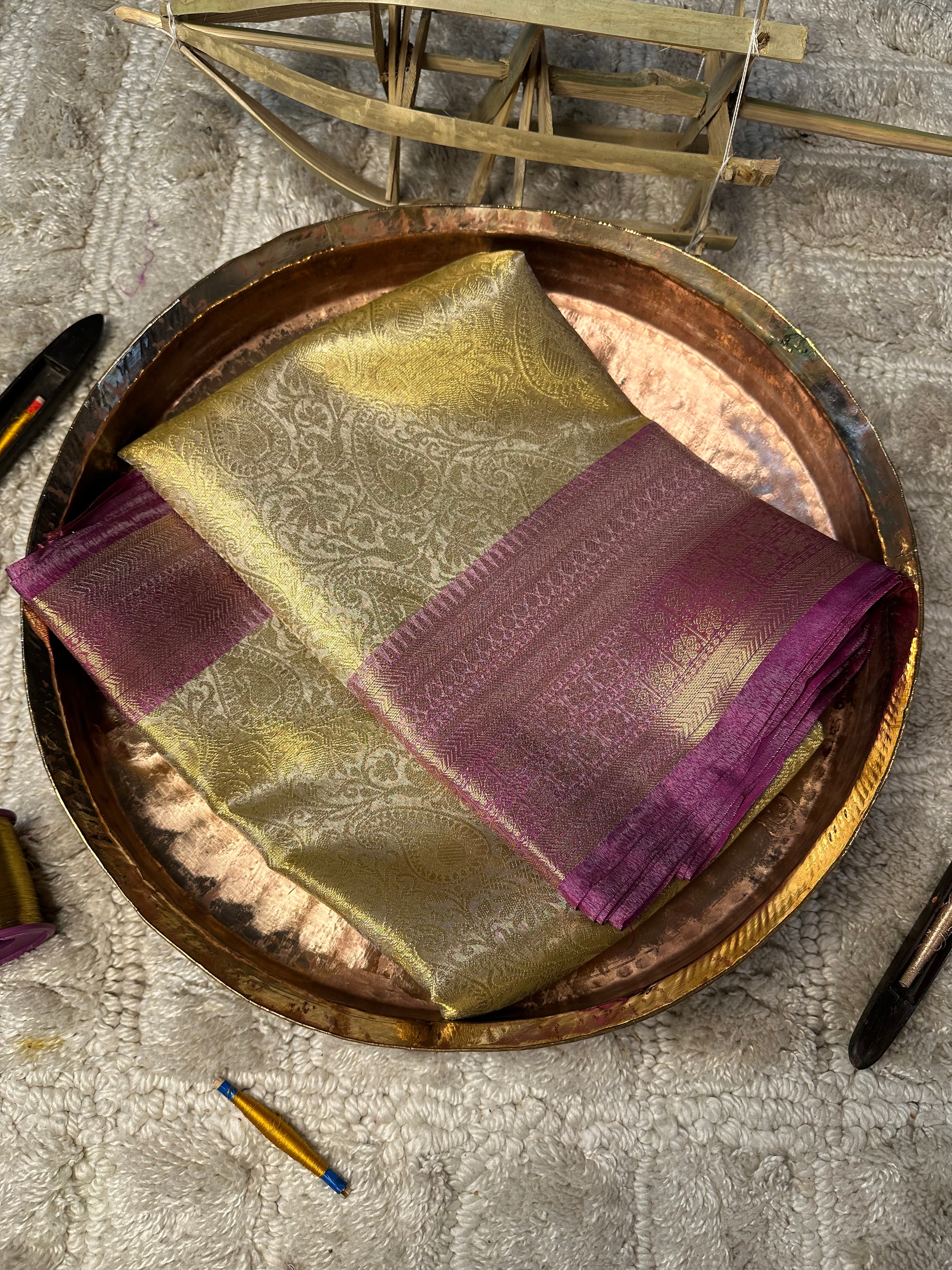 Contemporary weave Softsilk heritage Banarasi saree