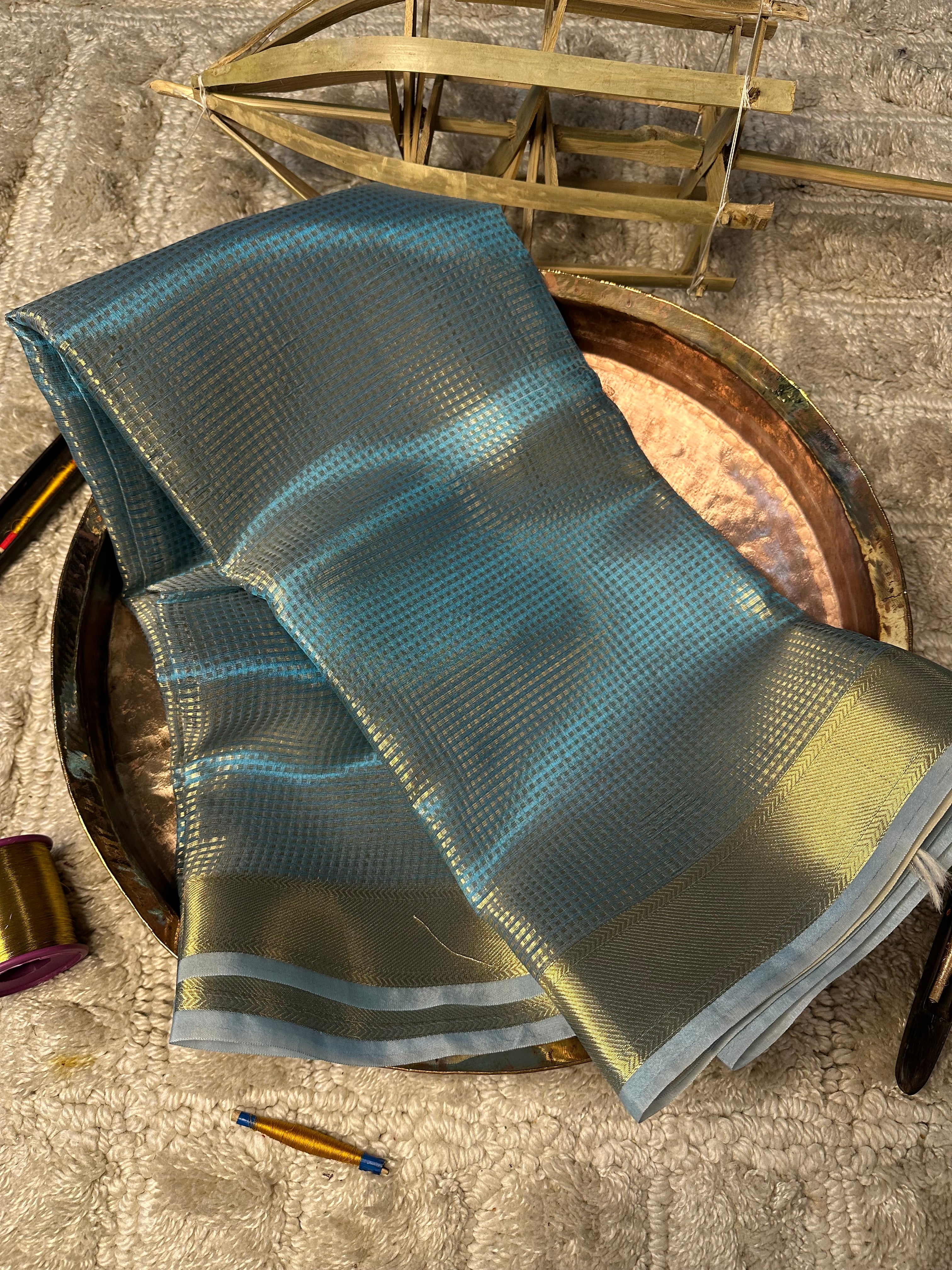 Contemporary weave Softsilk heritage Banarasi saree