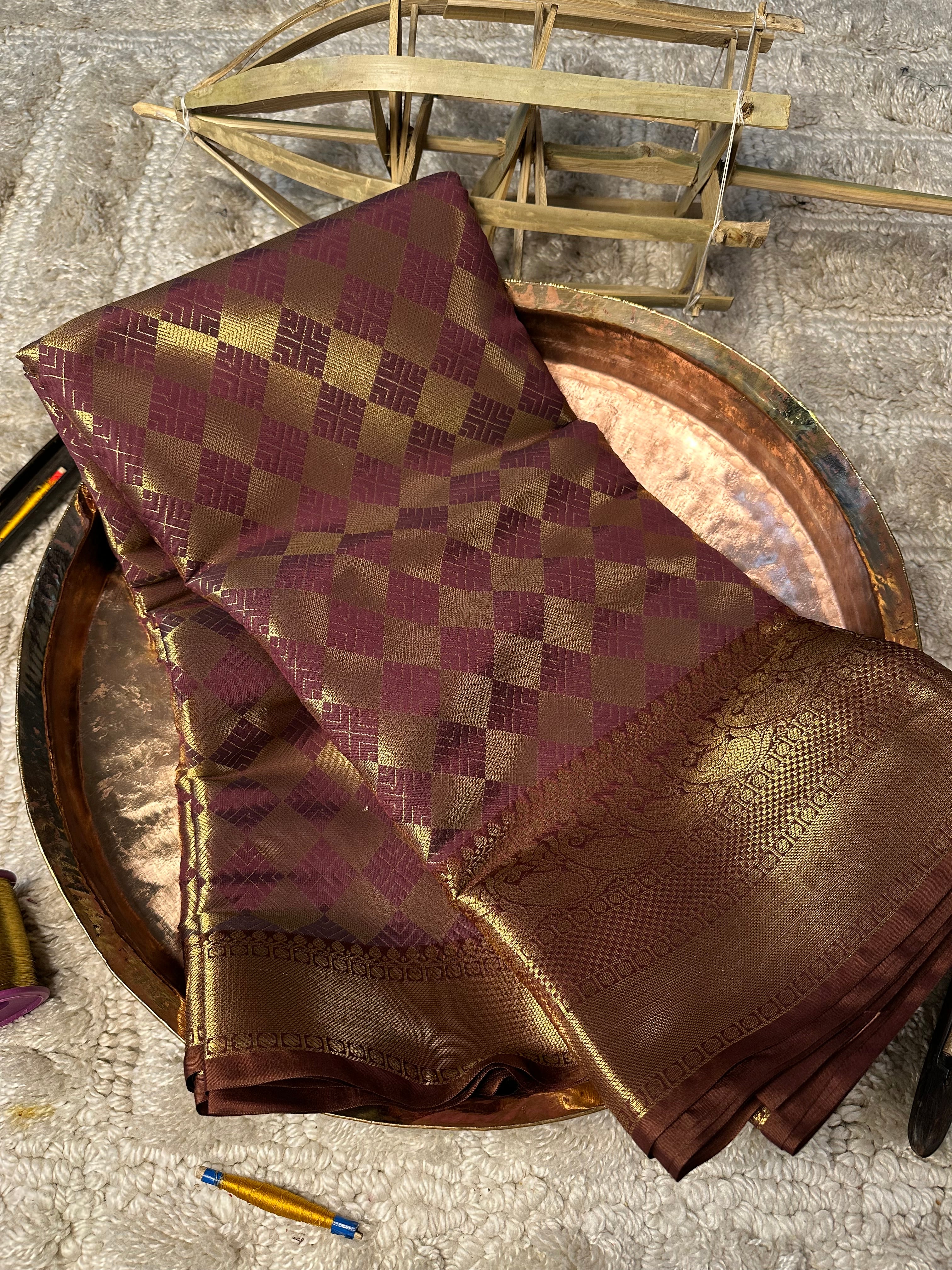 Contemporary weave Softsilk heritage Banarasi saree
