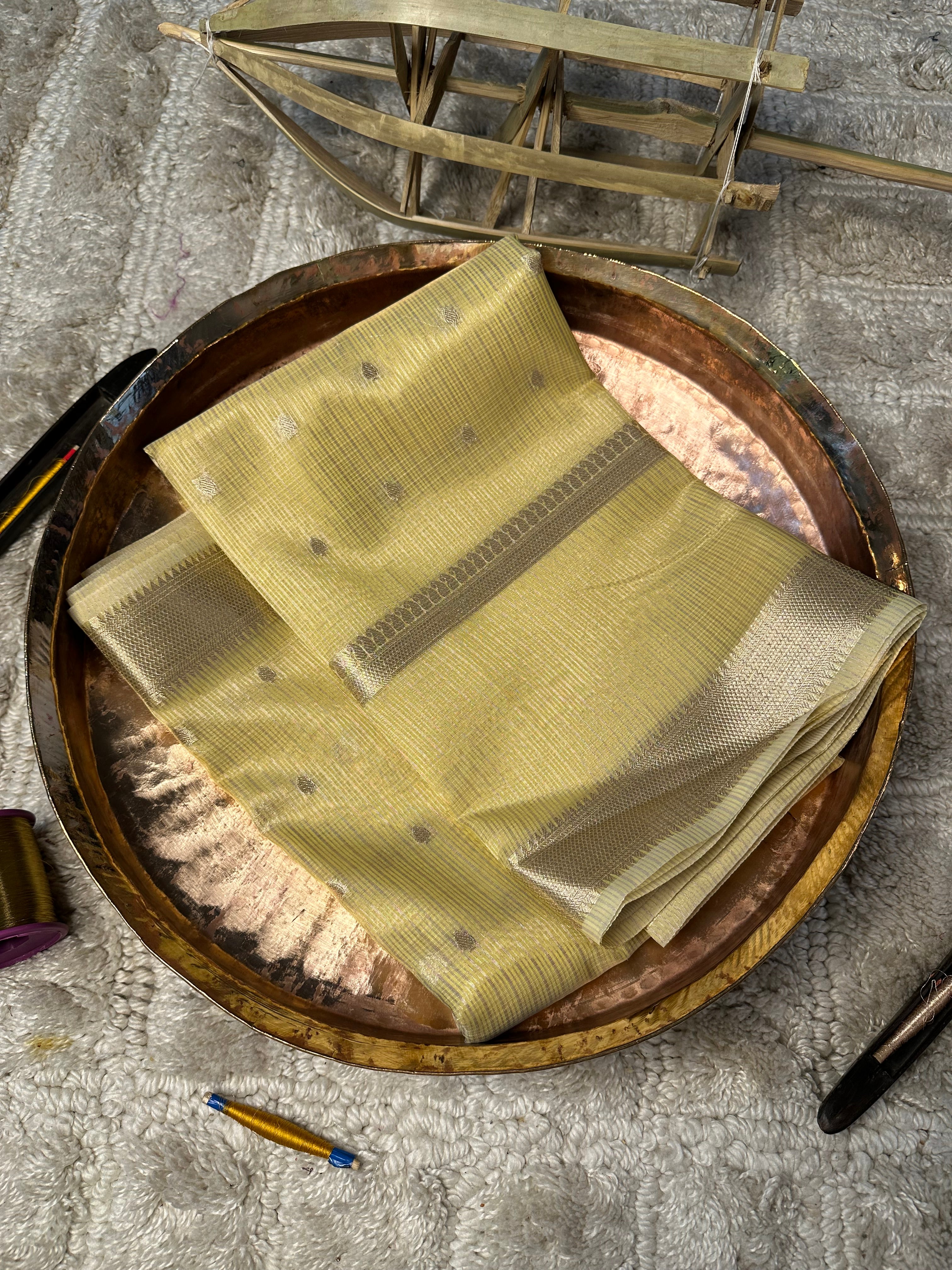 Contemporary weave Softsilk heritage Banarasi saree