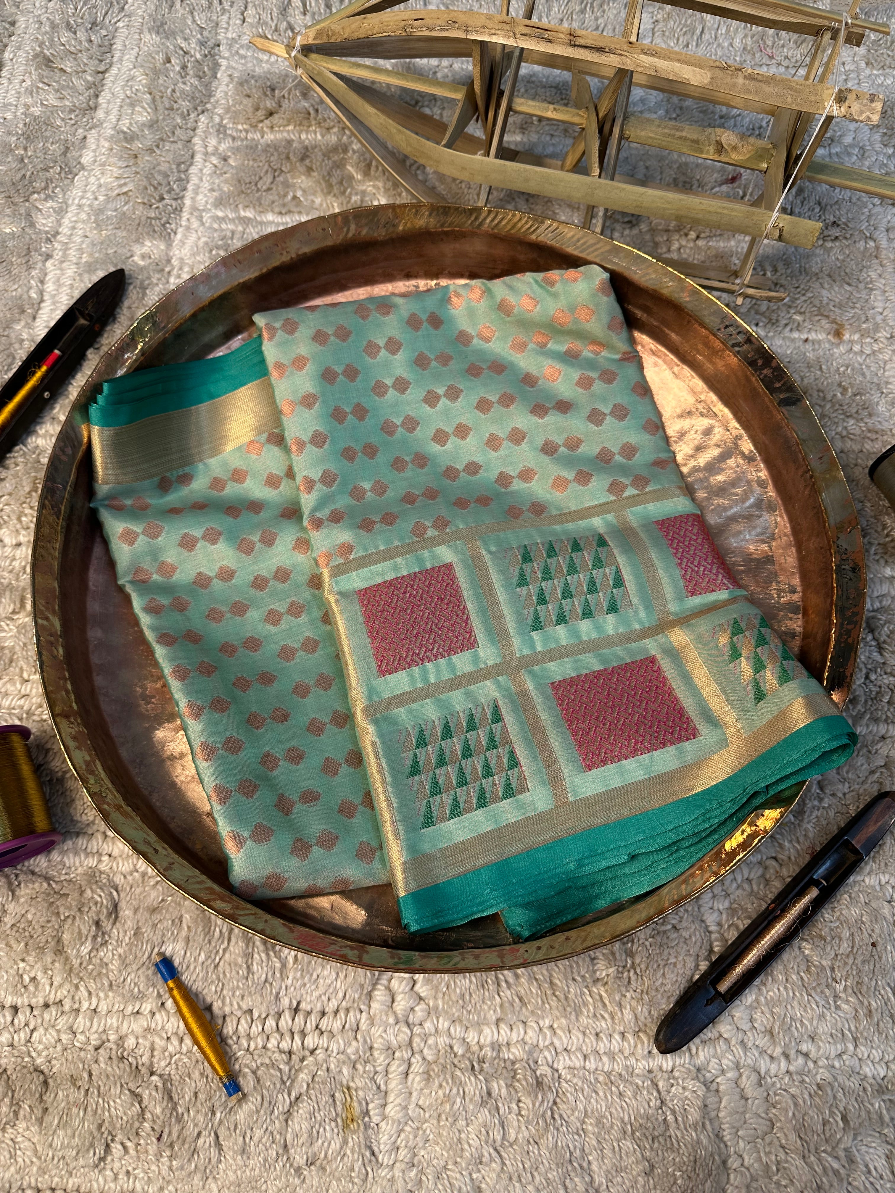 Contemporary weave Softsilk heritage Banarasi saree