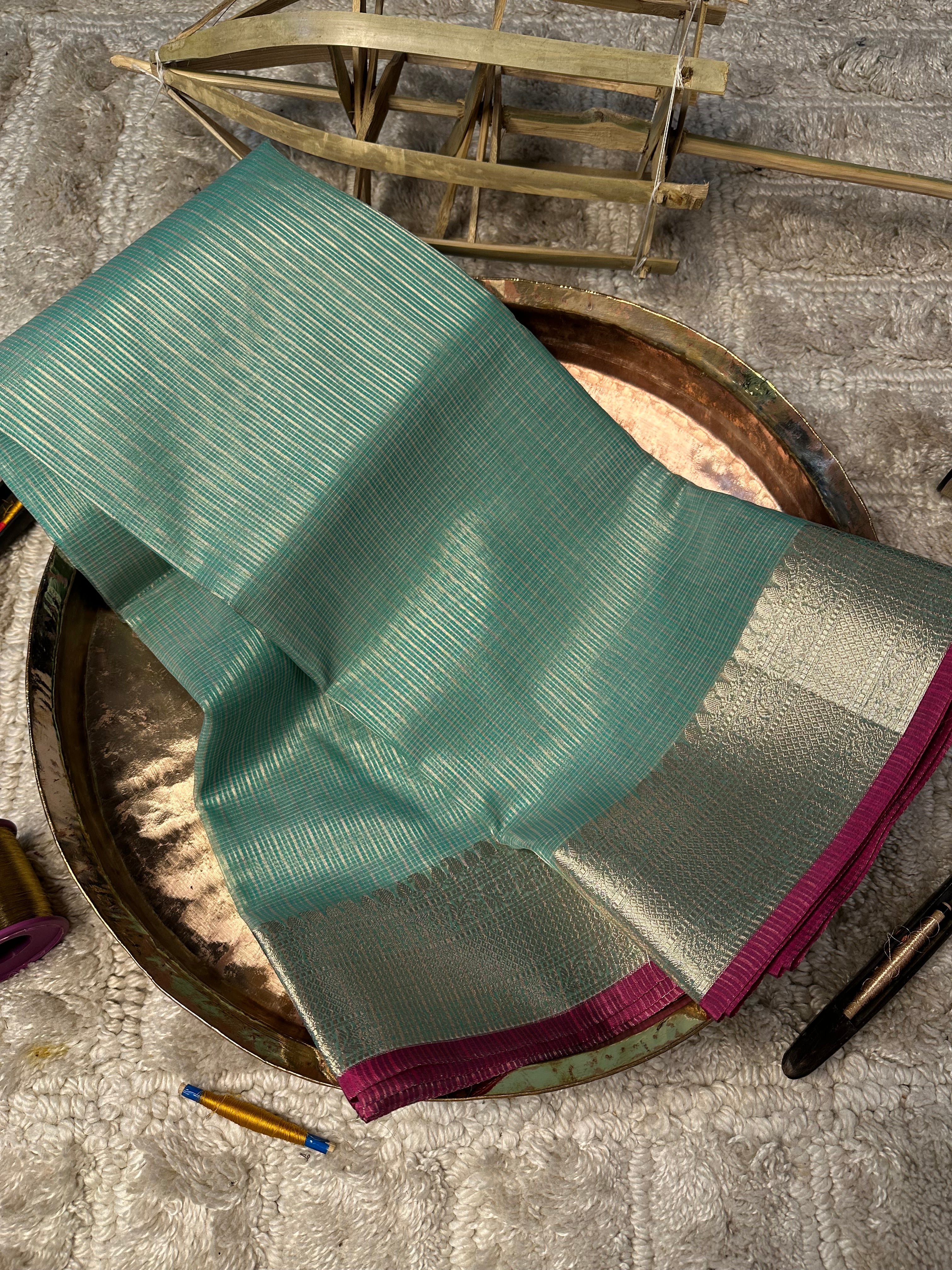 Contemporary weave Softsilk heritage Banarasi saree
