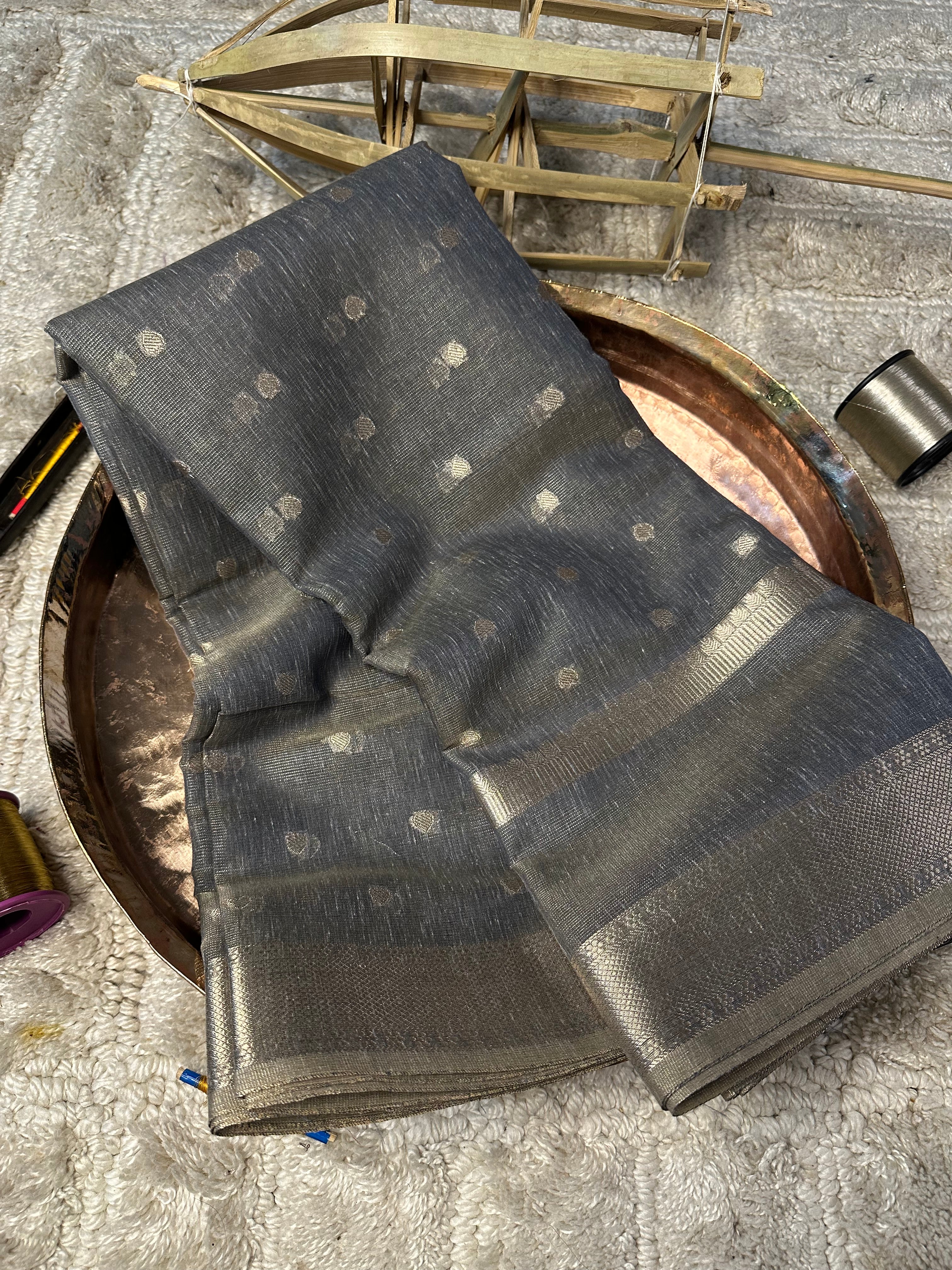Contemporary weave Softsilk heritage Banarasi saree