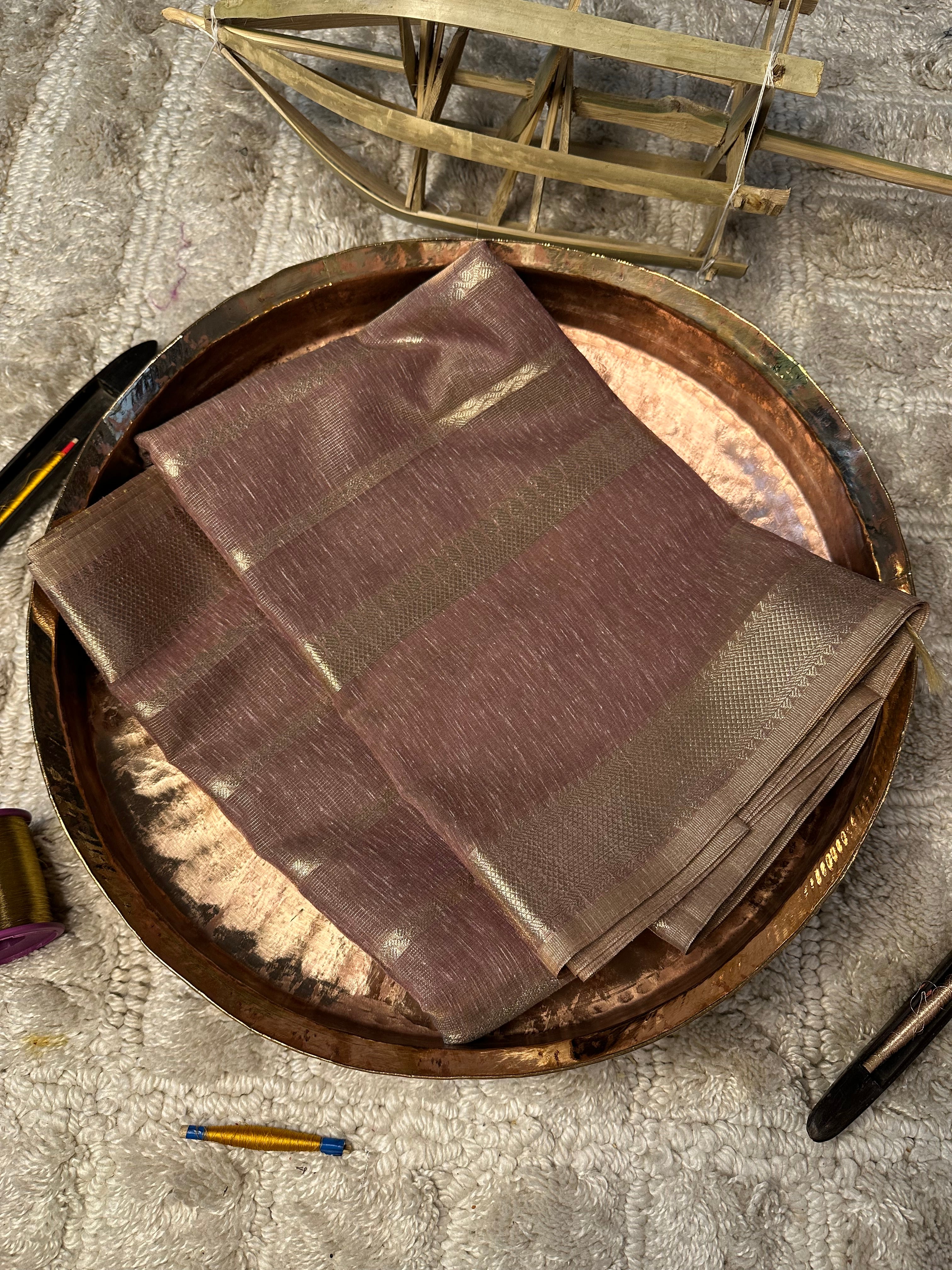 Contemporary Weave Kora Soft Silk Banarasi Saree