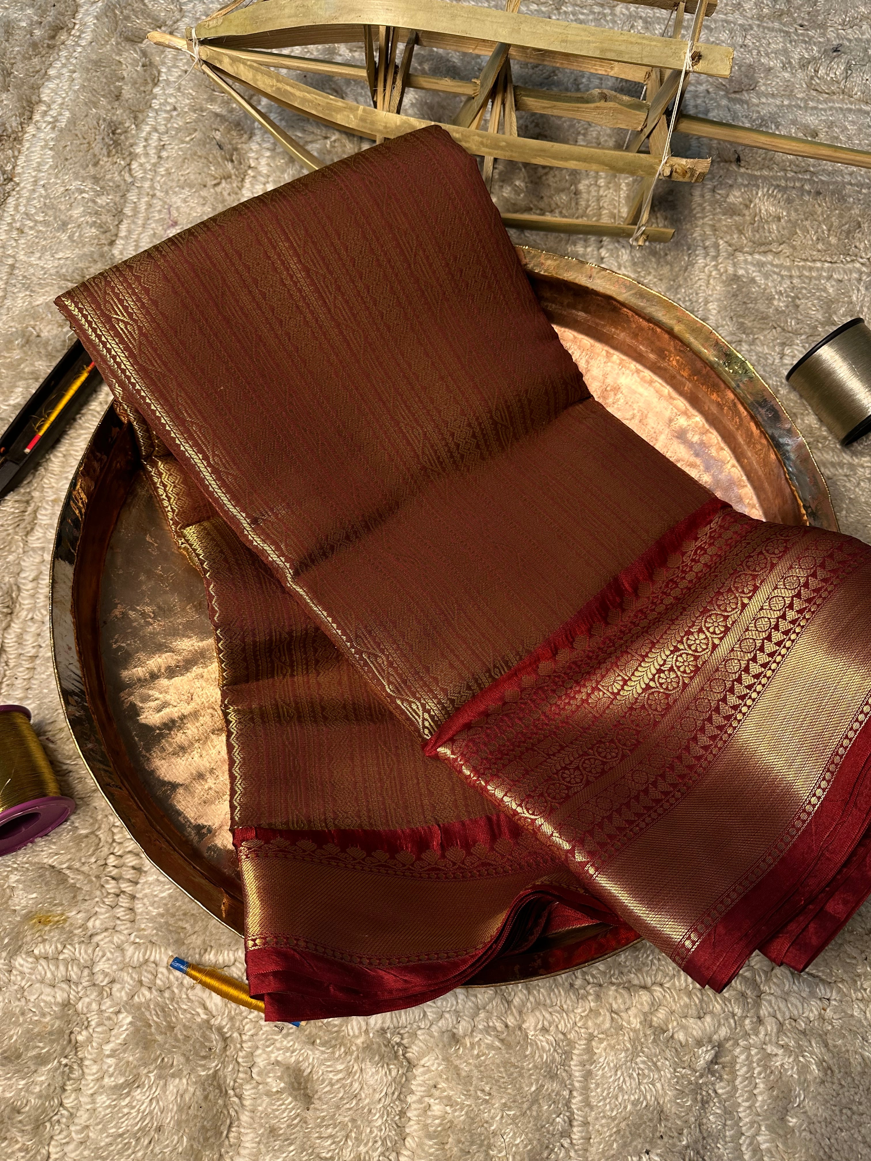 Contemporary Weave Kora Soft Silk Banarasi Saree