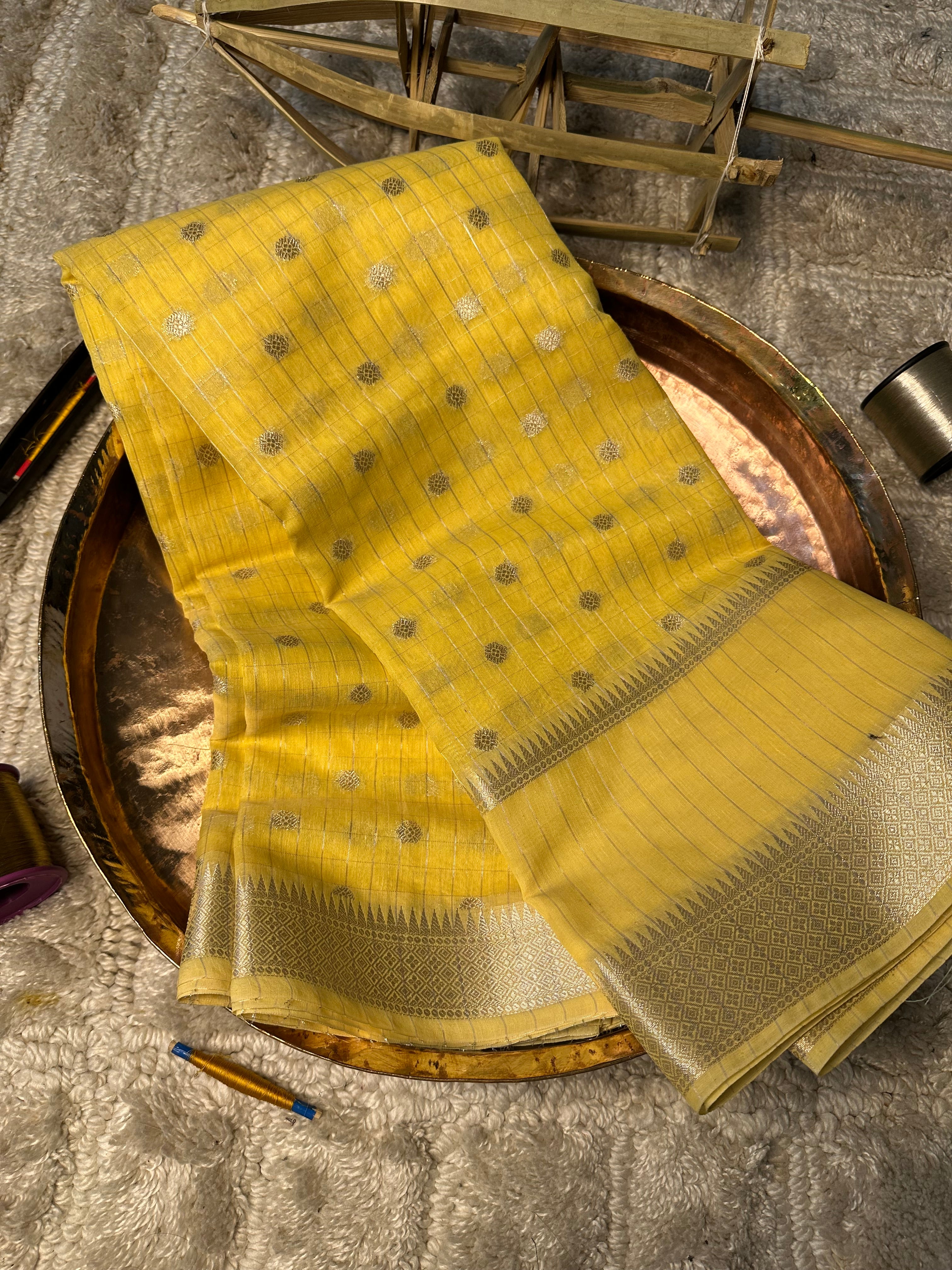 Contemporary weave Softsilk heritage Banarasi saree
