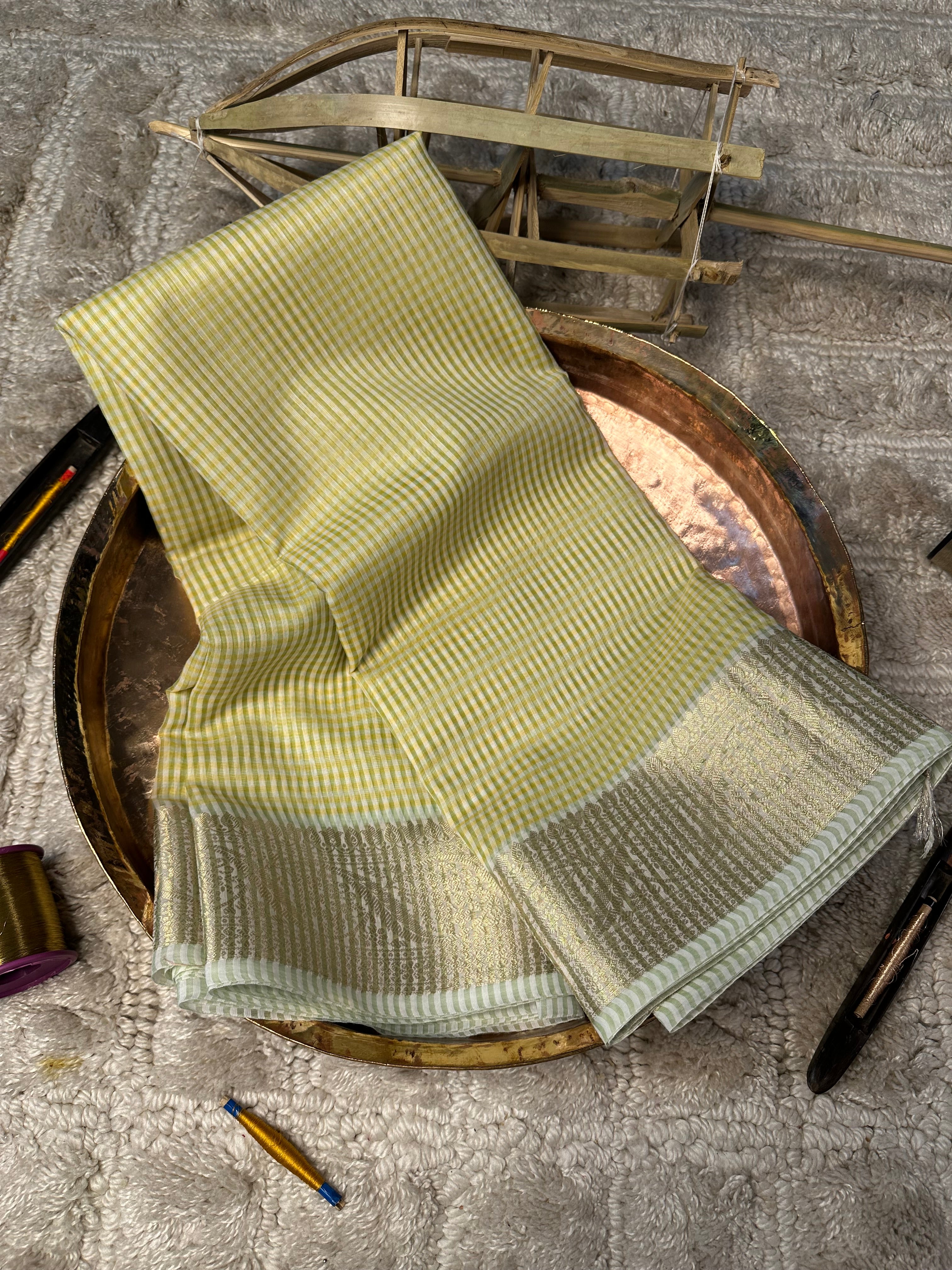 Contemporary weave Softsilk heritage Banarasi saree