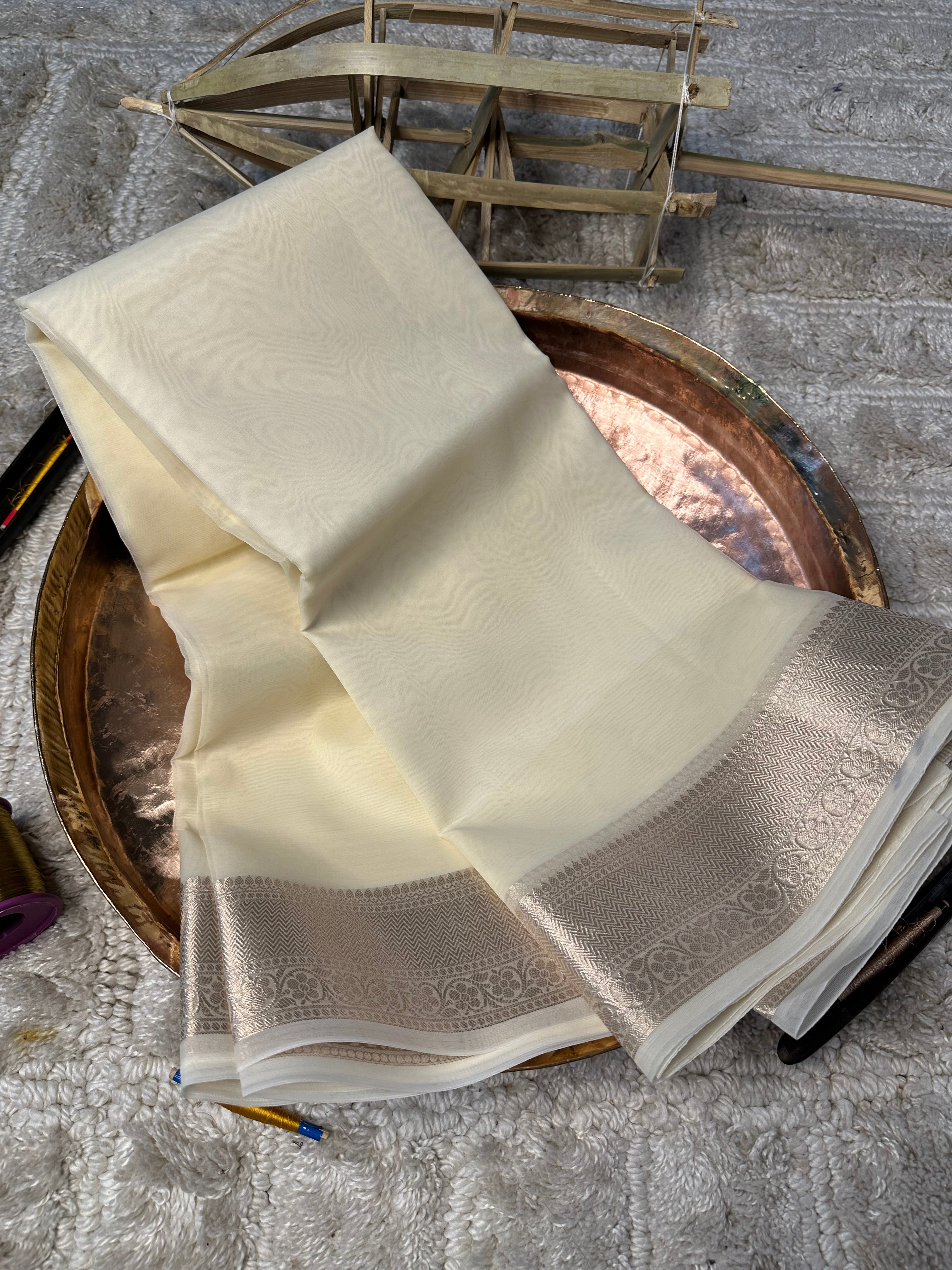 Contemporary weave Softsilk heritage Banarasi saree