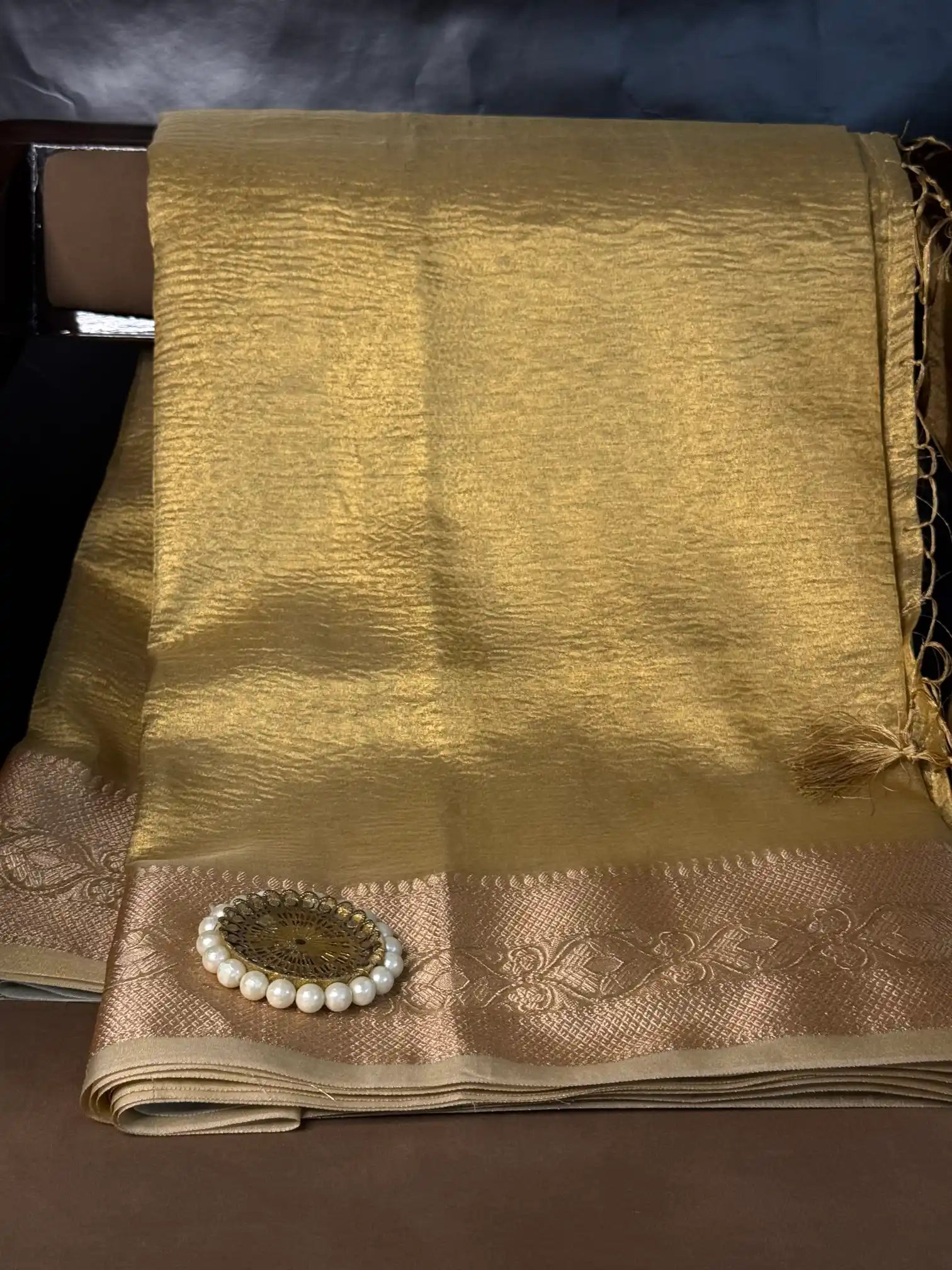 Luxurious Kora Tissue Heritage Banarasi Saree