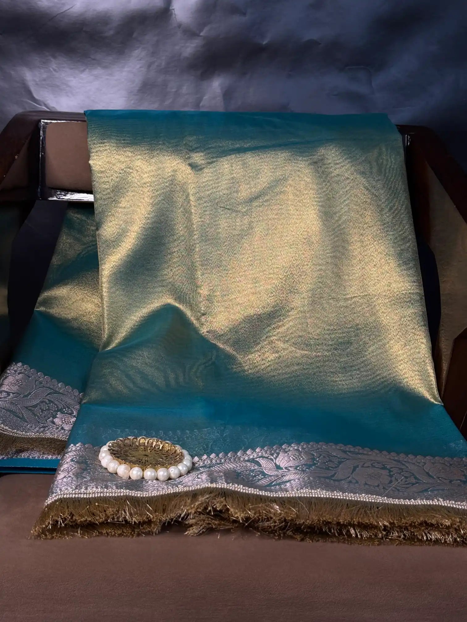 Luxurious Kora Tissue Heritage Banarasi Saree