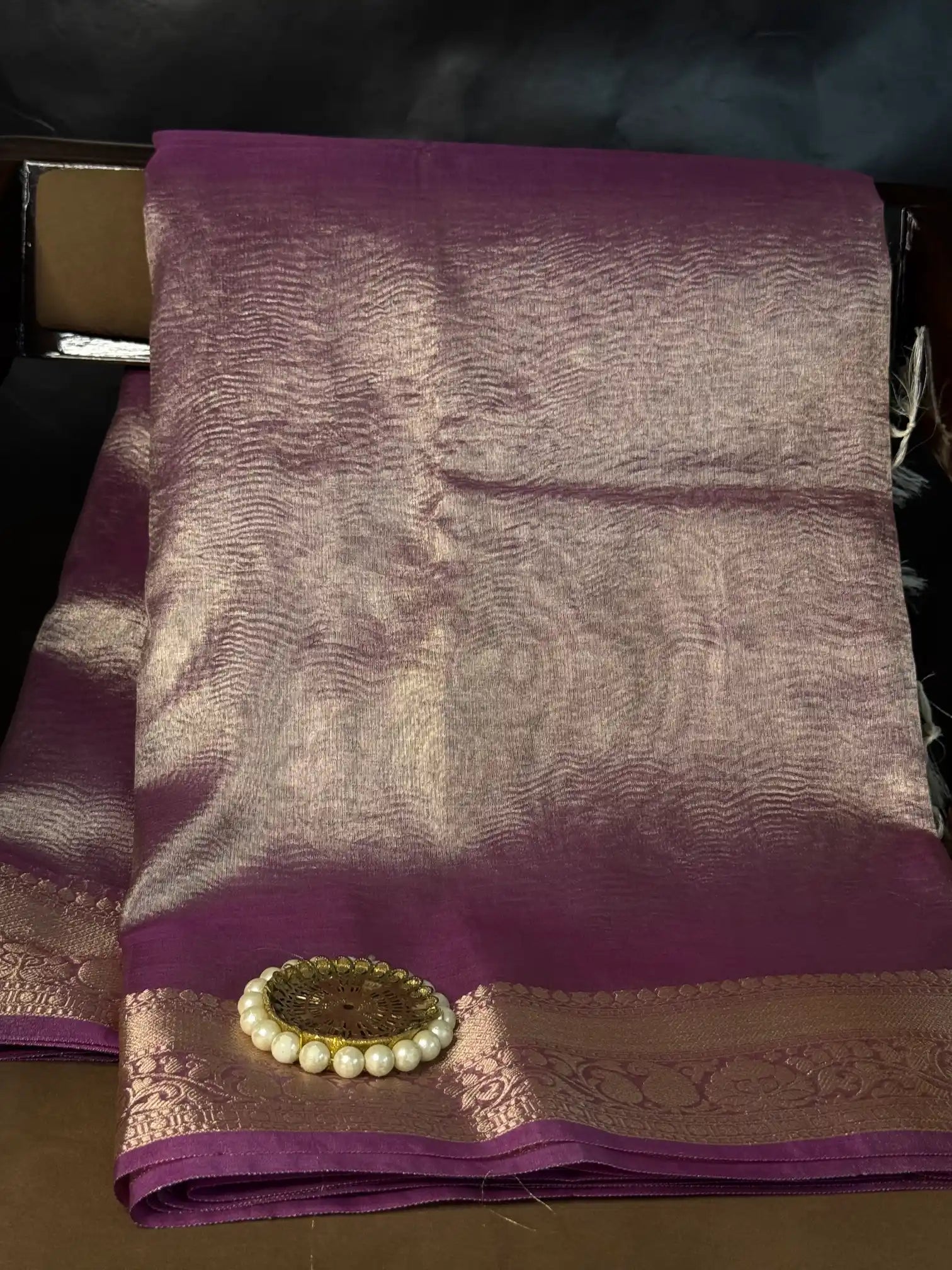 Luxurious Kora Tissue Heritage Banarasi Saree