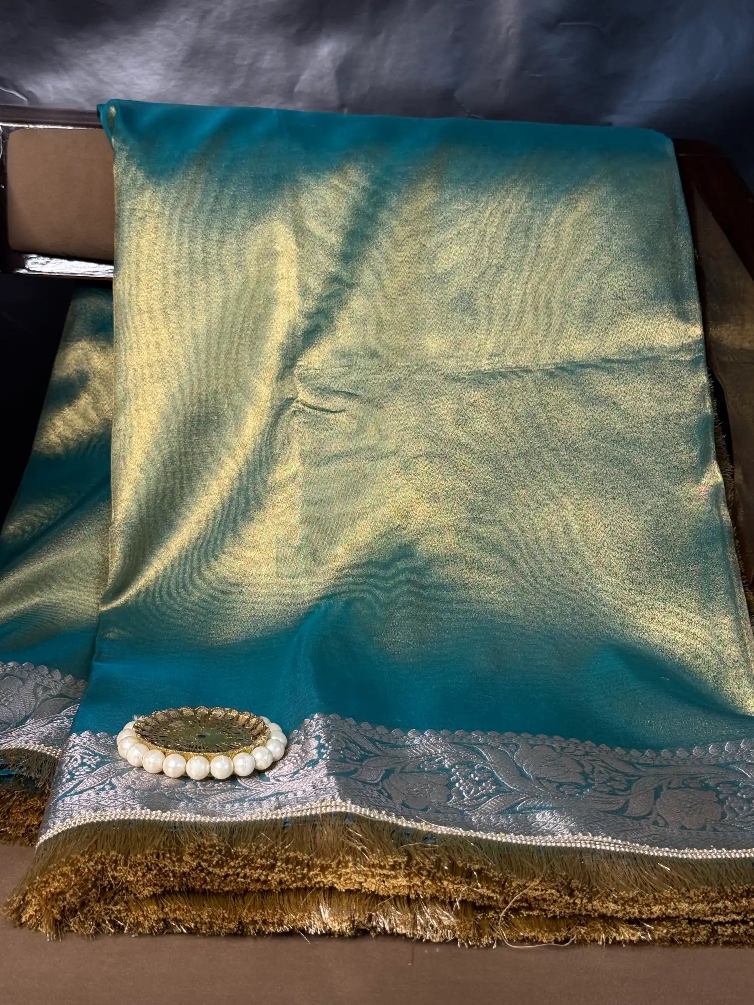 Luxurious Kora Tissue Heritage Banarasi Saree