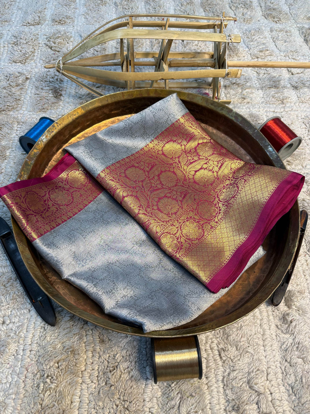 Eccentric zari weave Softsilk Banarasi Saree