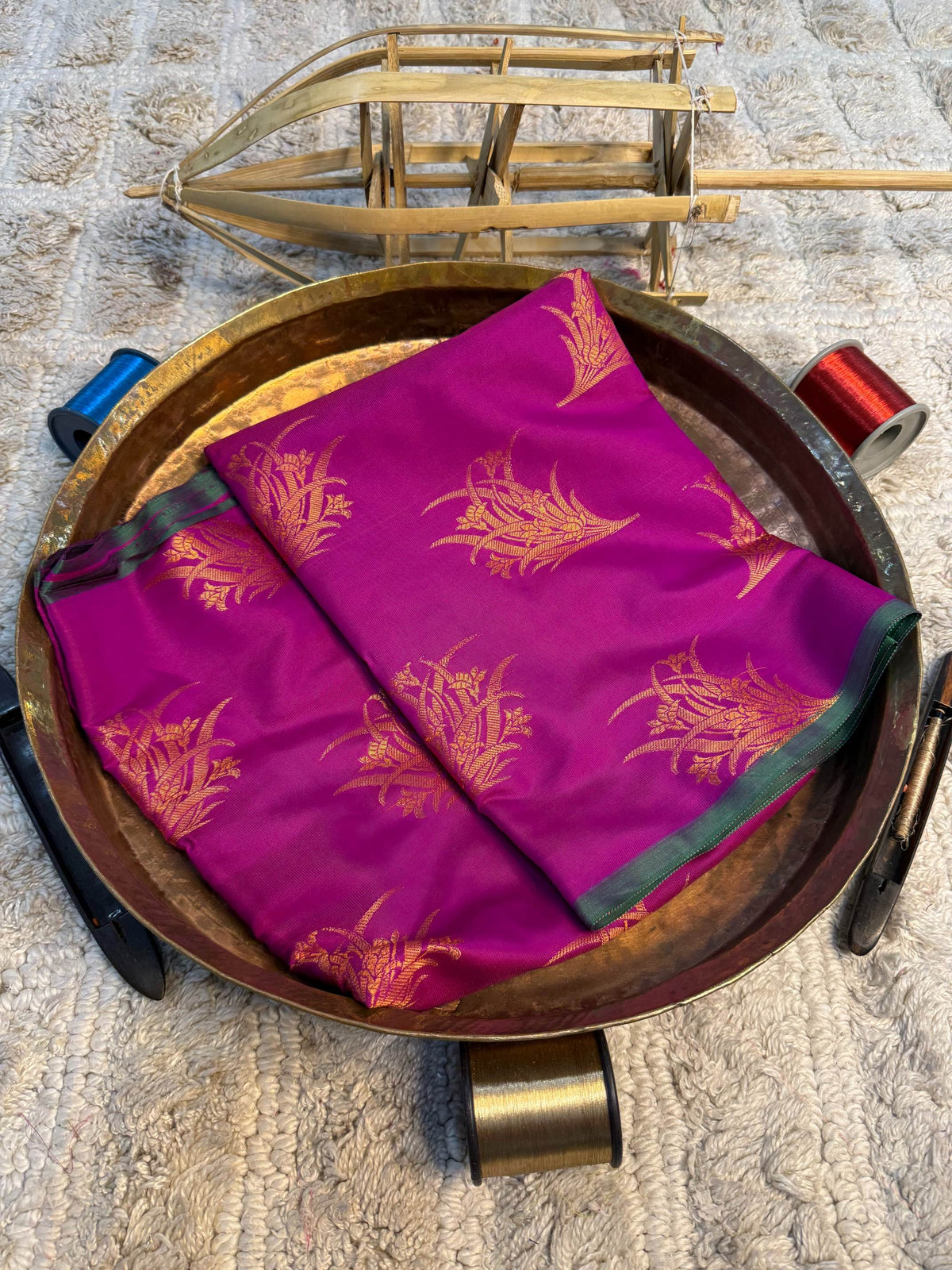 Eccentric zari weave Softsilk Banarasi Saree