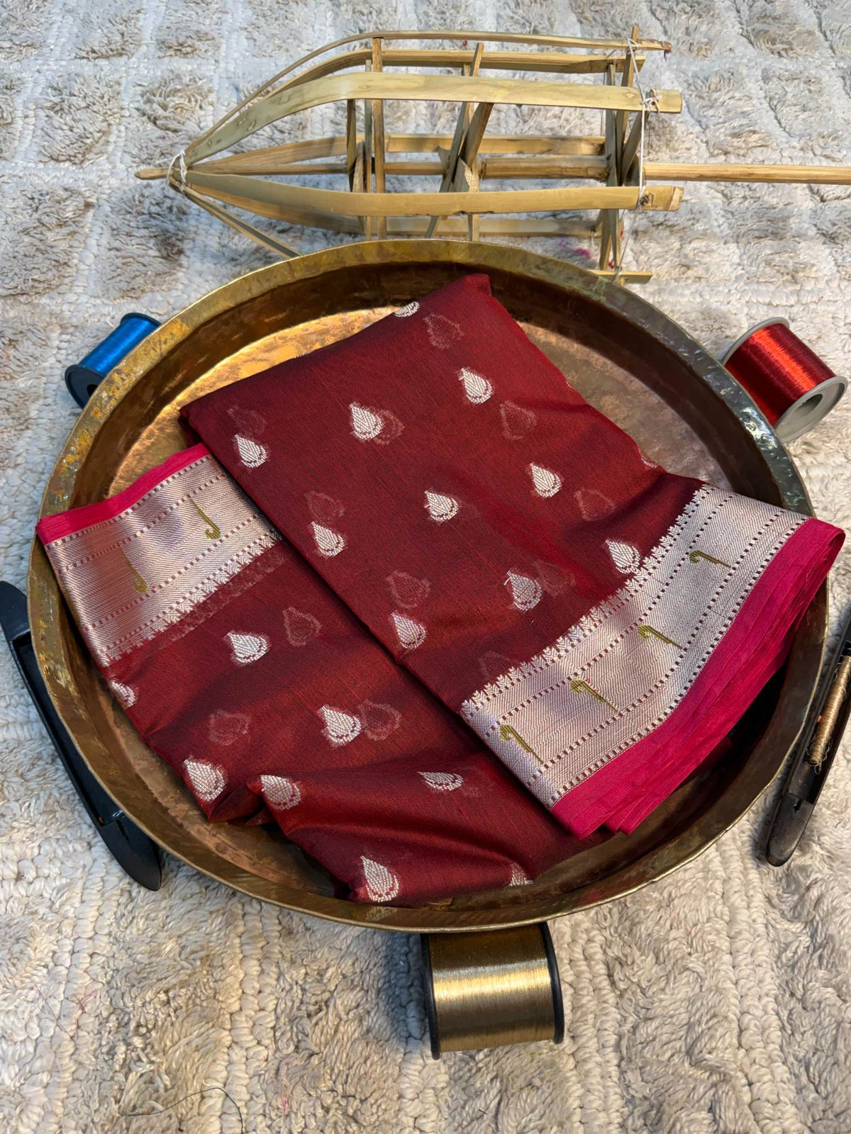 Eccentric zari weave Softsilk Banarasi Saree