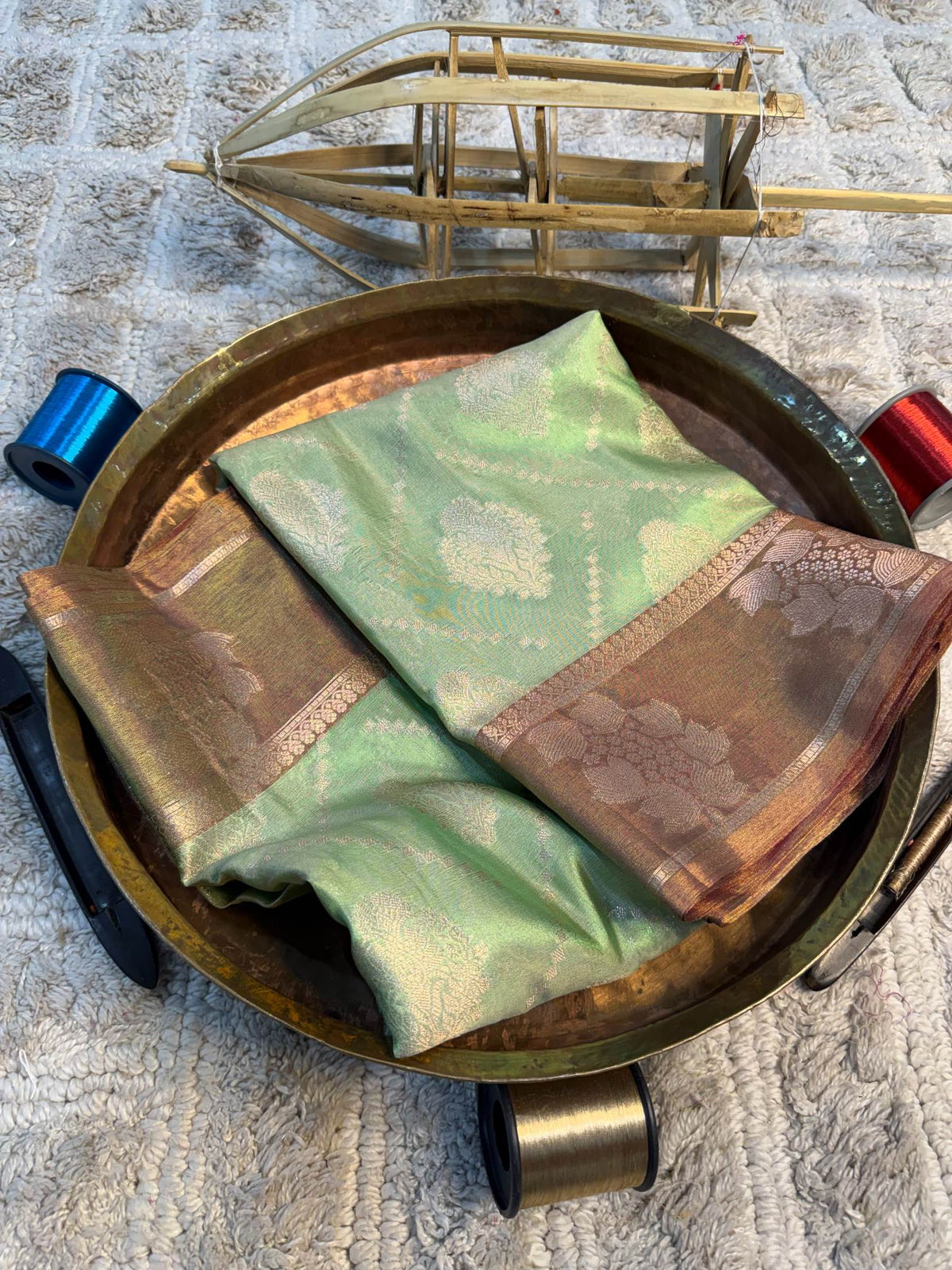 Eccentric zari weave Softsilk Banarasi Saree