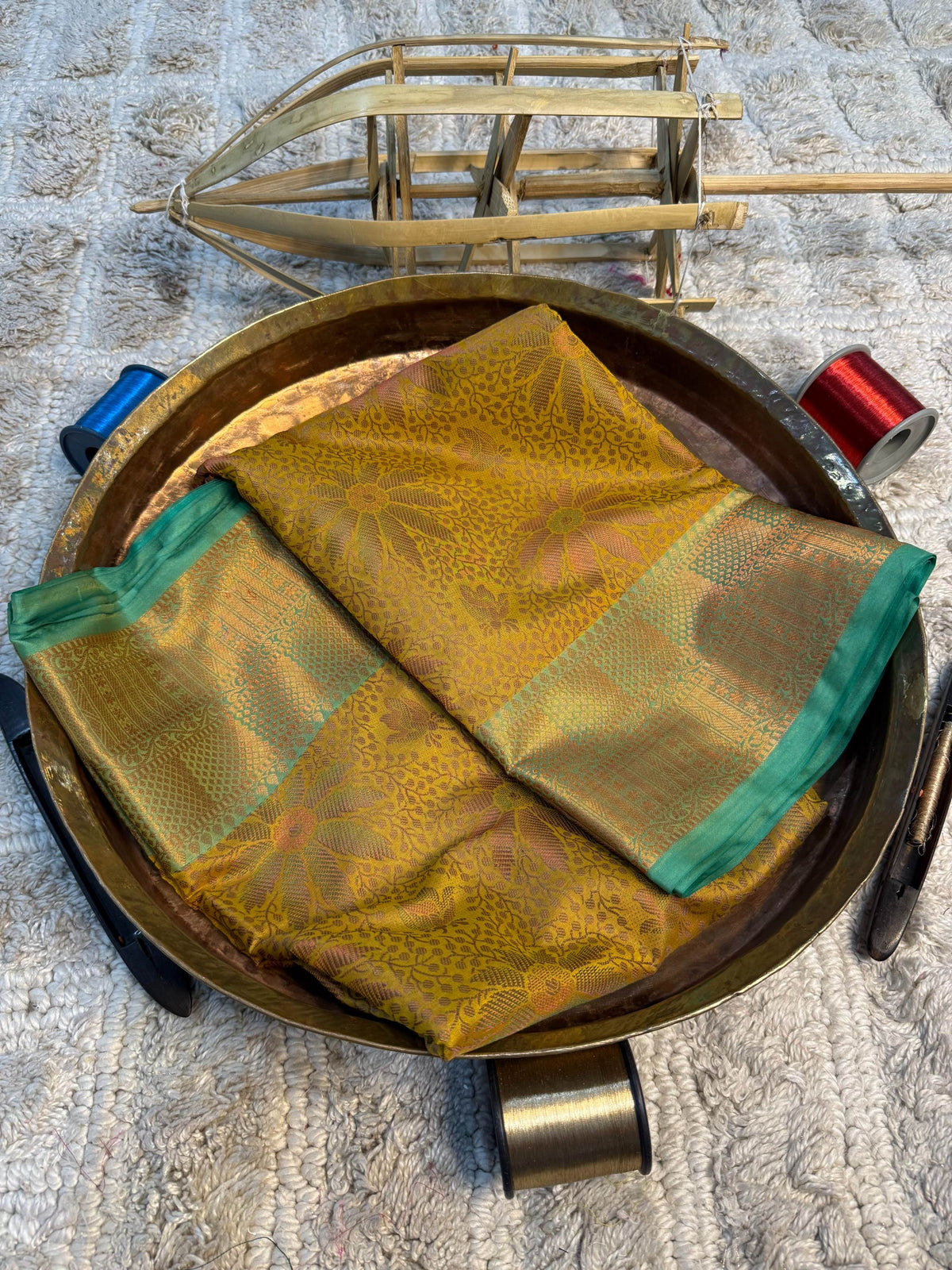 Eccentric zari weave Softsilk Banarasi Saree
