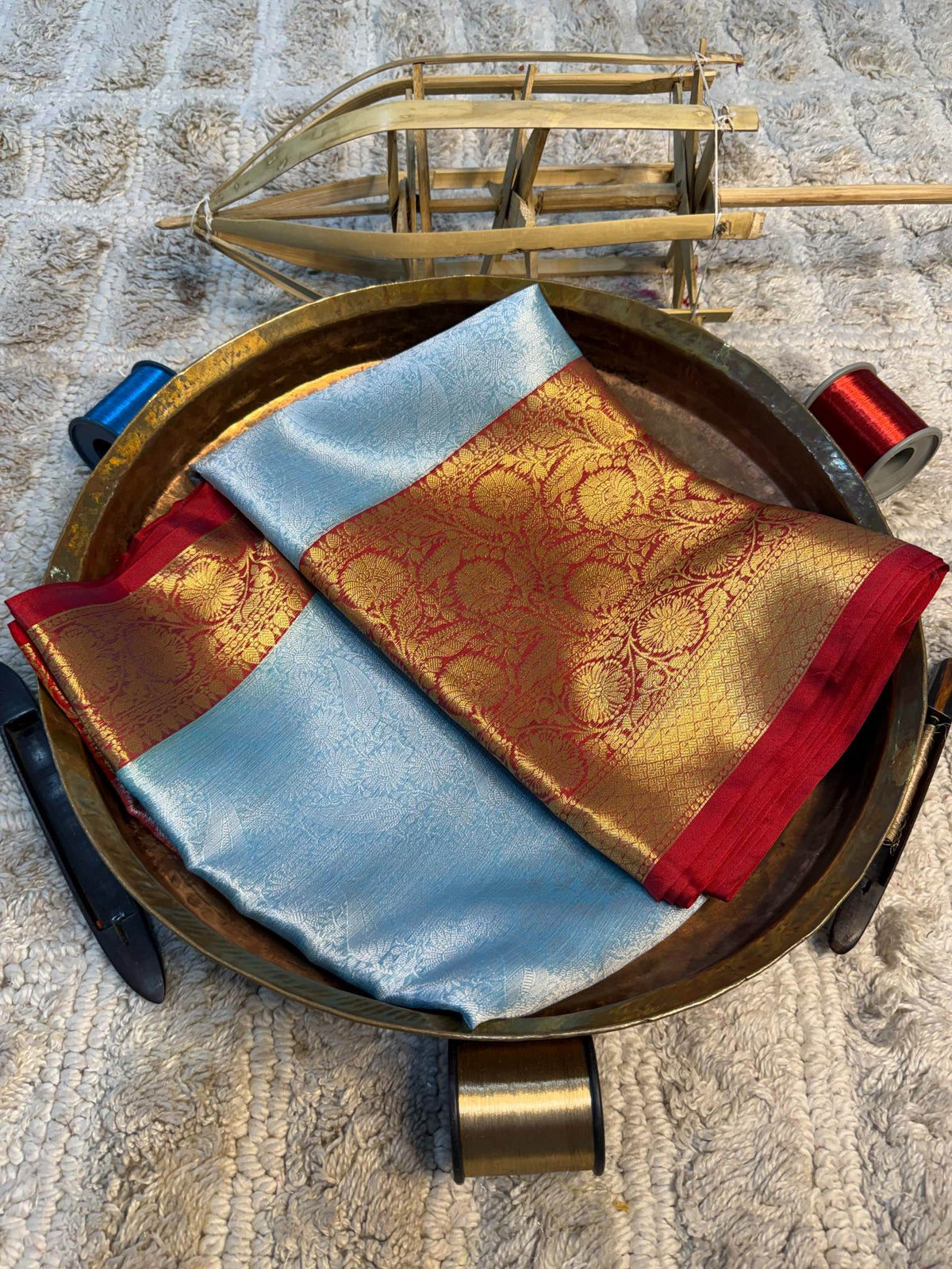 Eccentric zari weave Softsilk Banarasi Saree