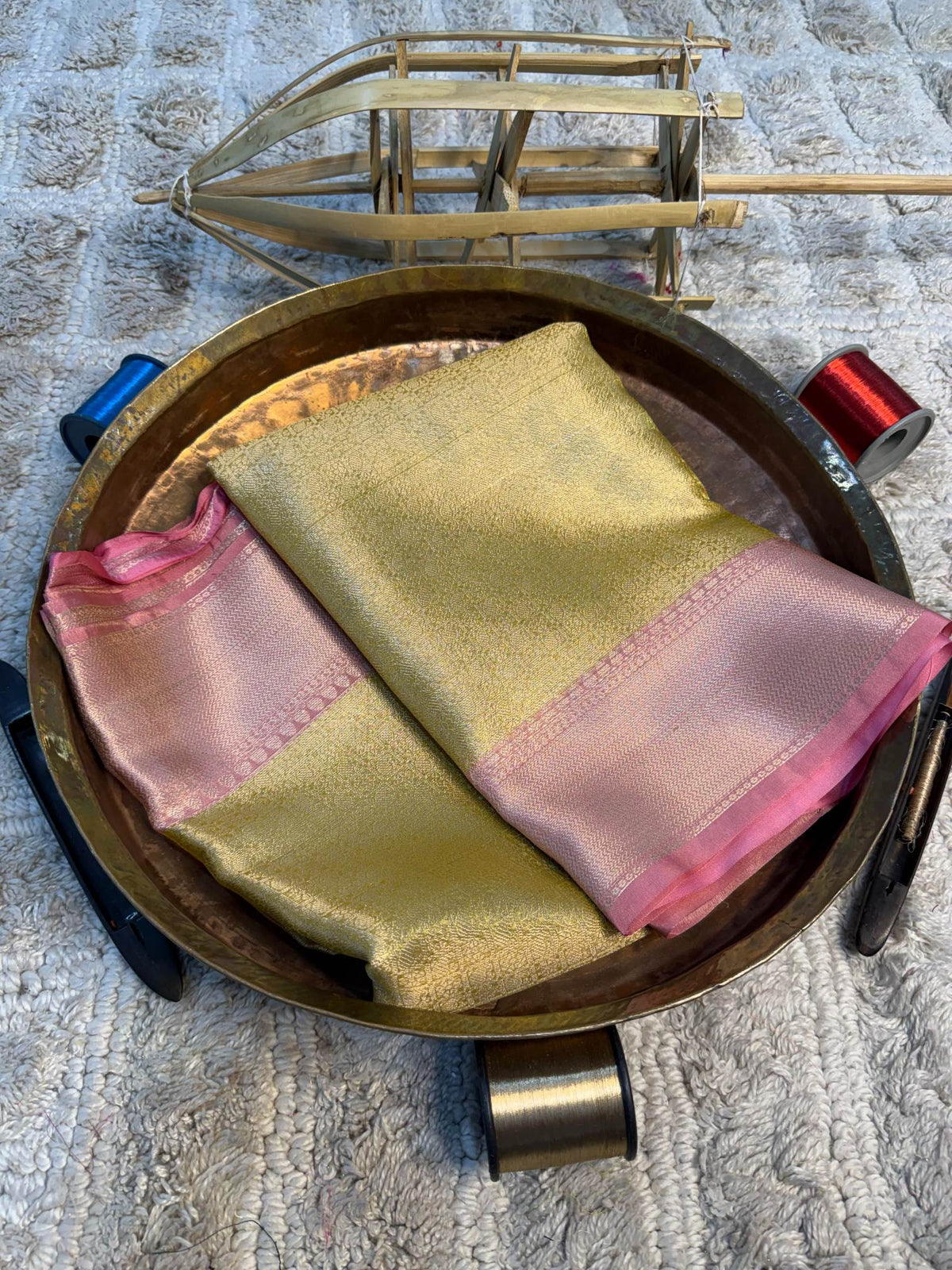 Eccentric zari weave Softsilk Banarasi Saree
