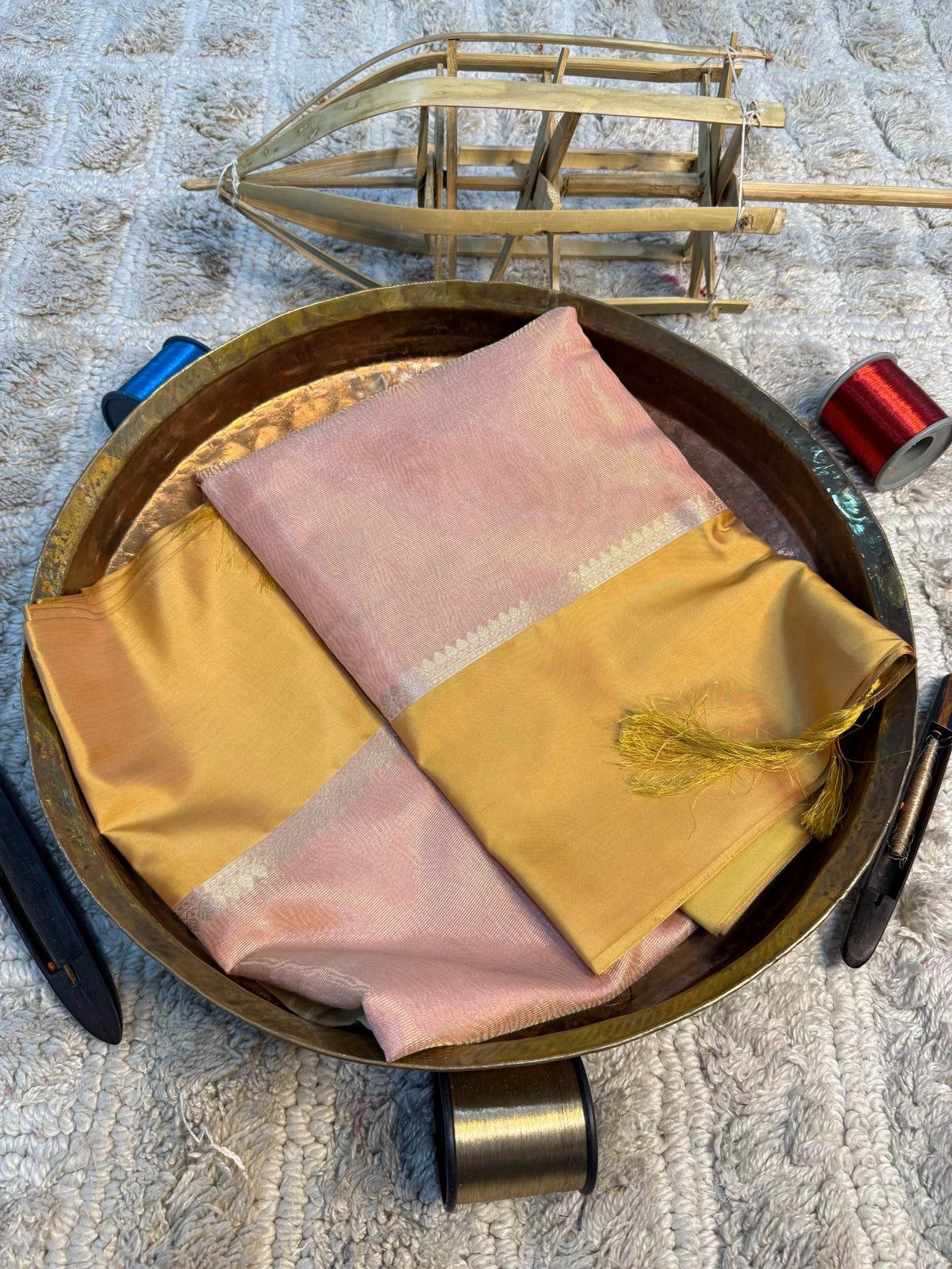 Eccentric zari weave Softsilk Banarasi Saree
