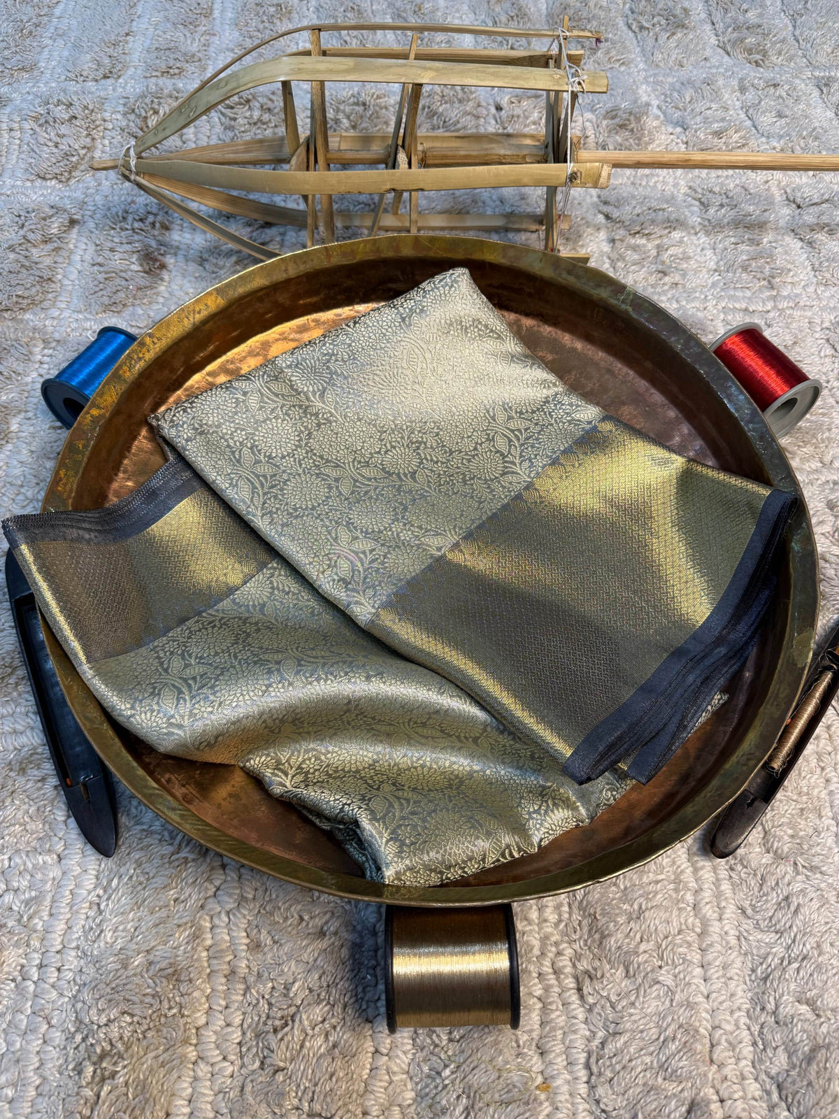 Eccentric zari weave Softsilk Banarasi Saree
