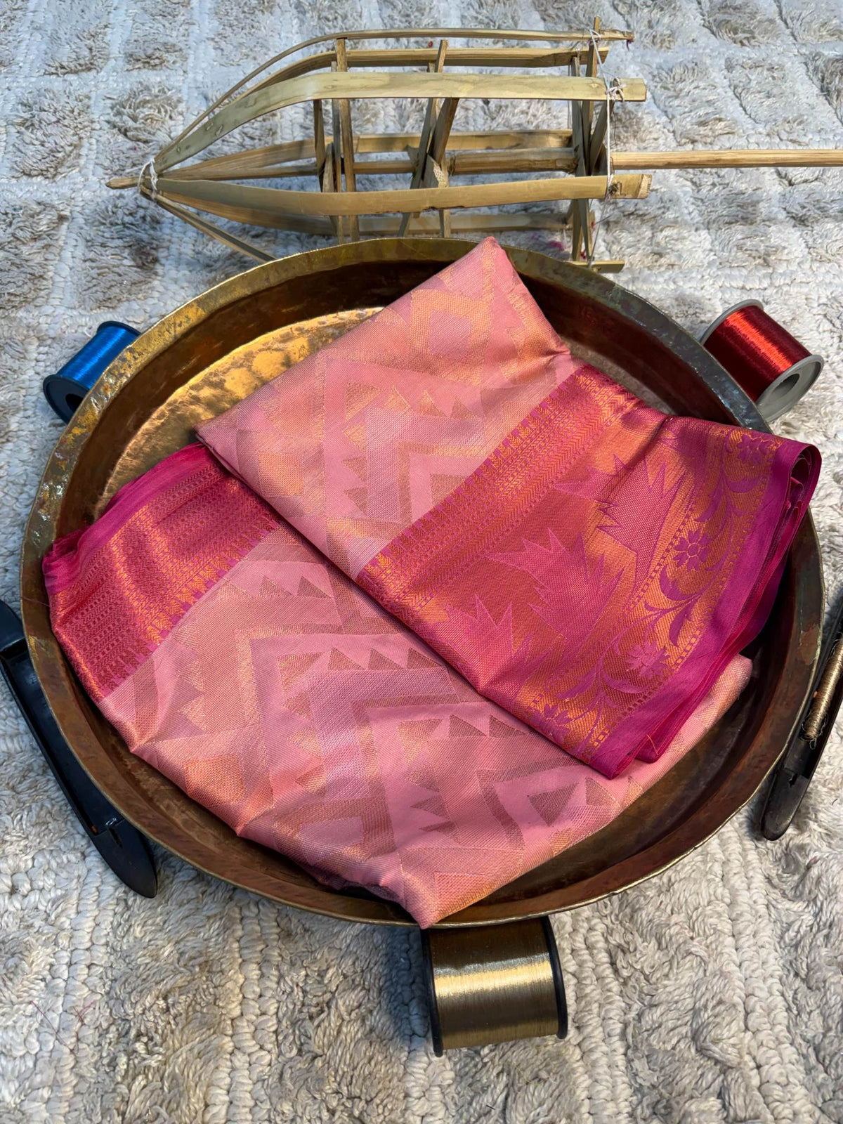 Eccentric zari weave Softsilk Banarasi Saree