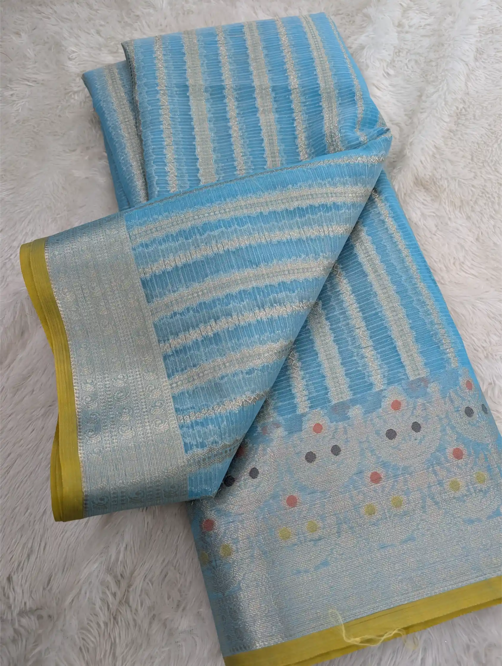 Beautiful Soft Silk Meenakari Weave Banarasi Saree