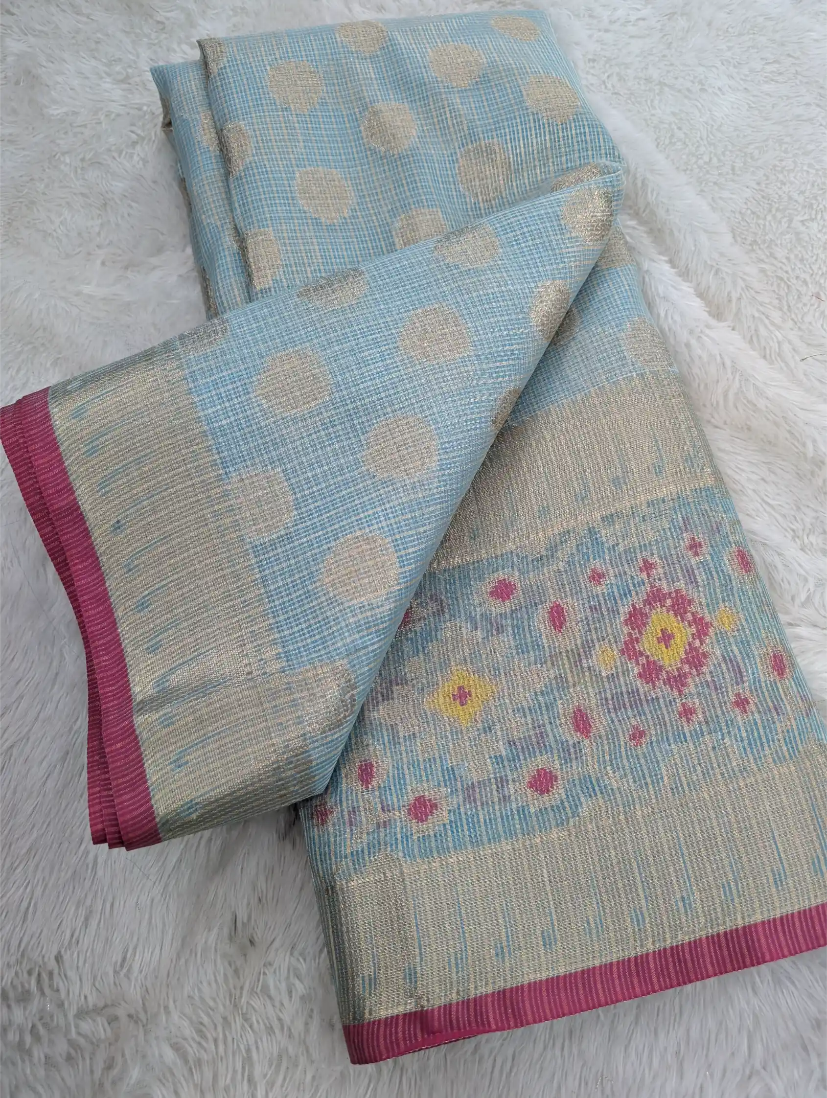 Beautiful Soft Silk Meenakari Weave Banarasi Saree