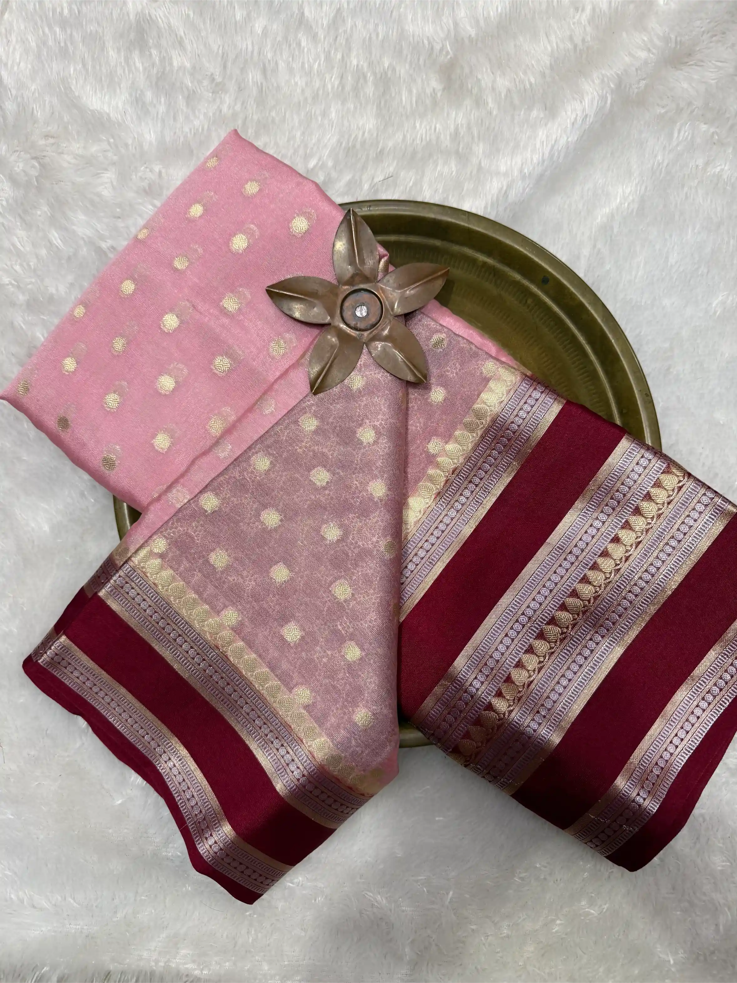 Beautiful Softsilk Embossed Weave Banarasi Saree