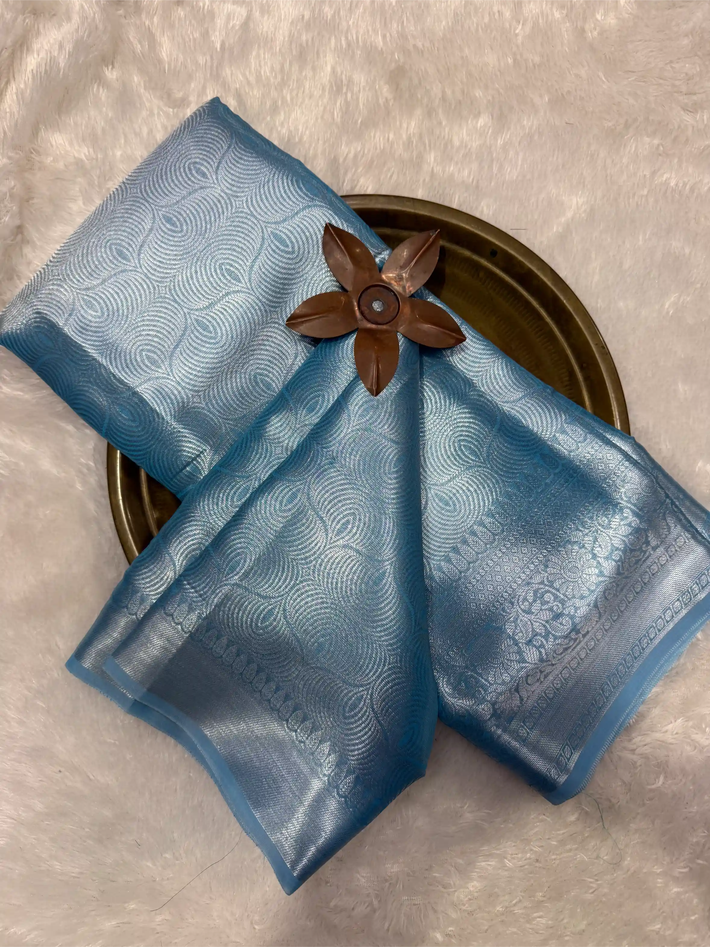 Beautiful Softsilk Embossed Weave Banarasi Saree